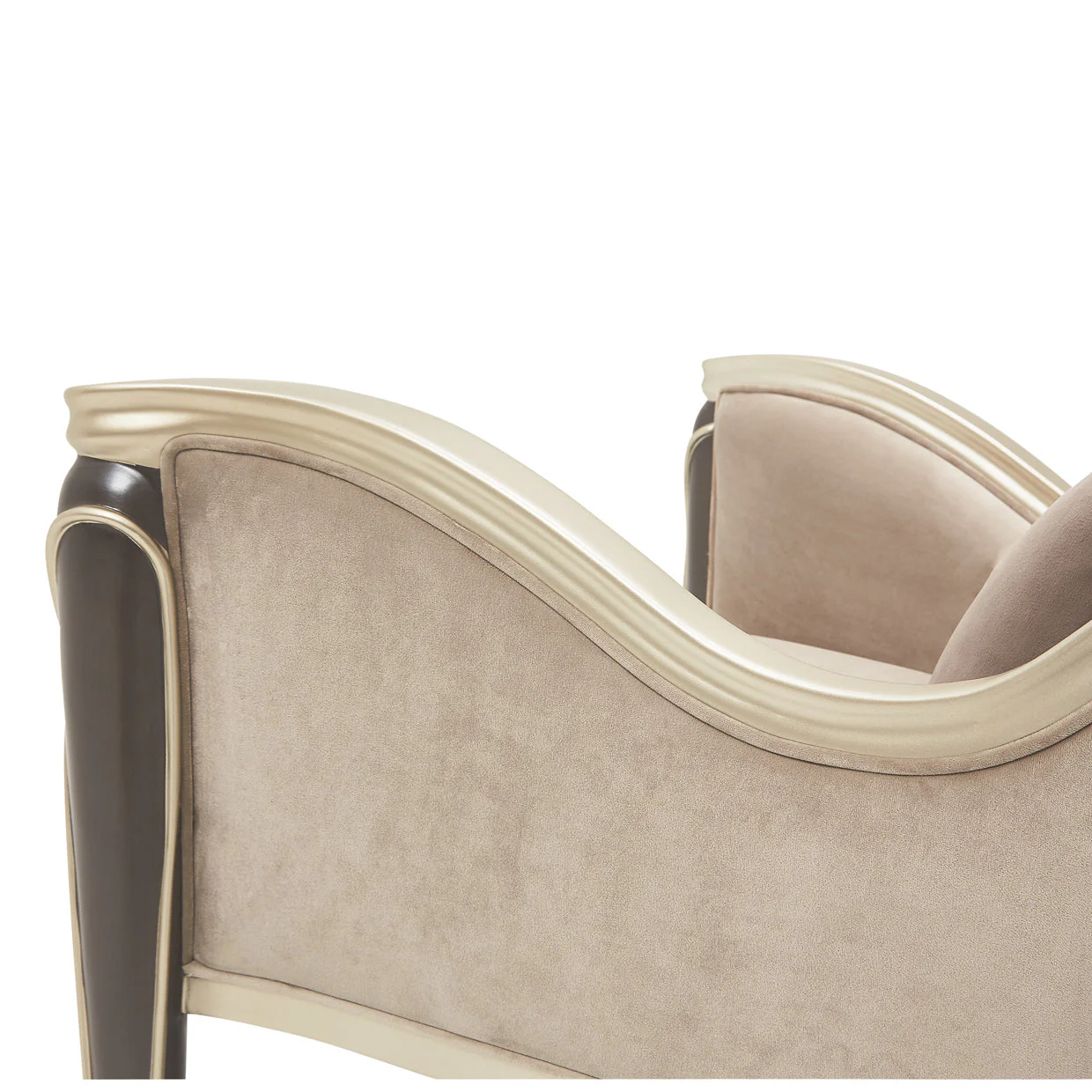 Michael Amini Villa Cherie Hazelnut Accent Chair - Image 12