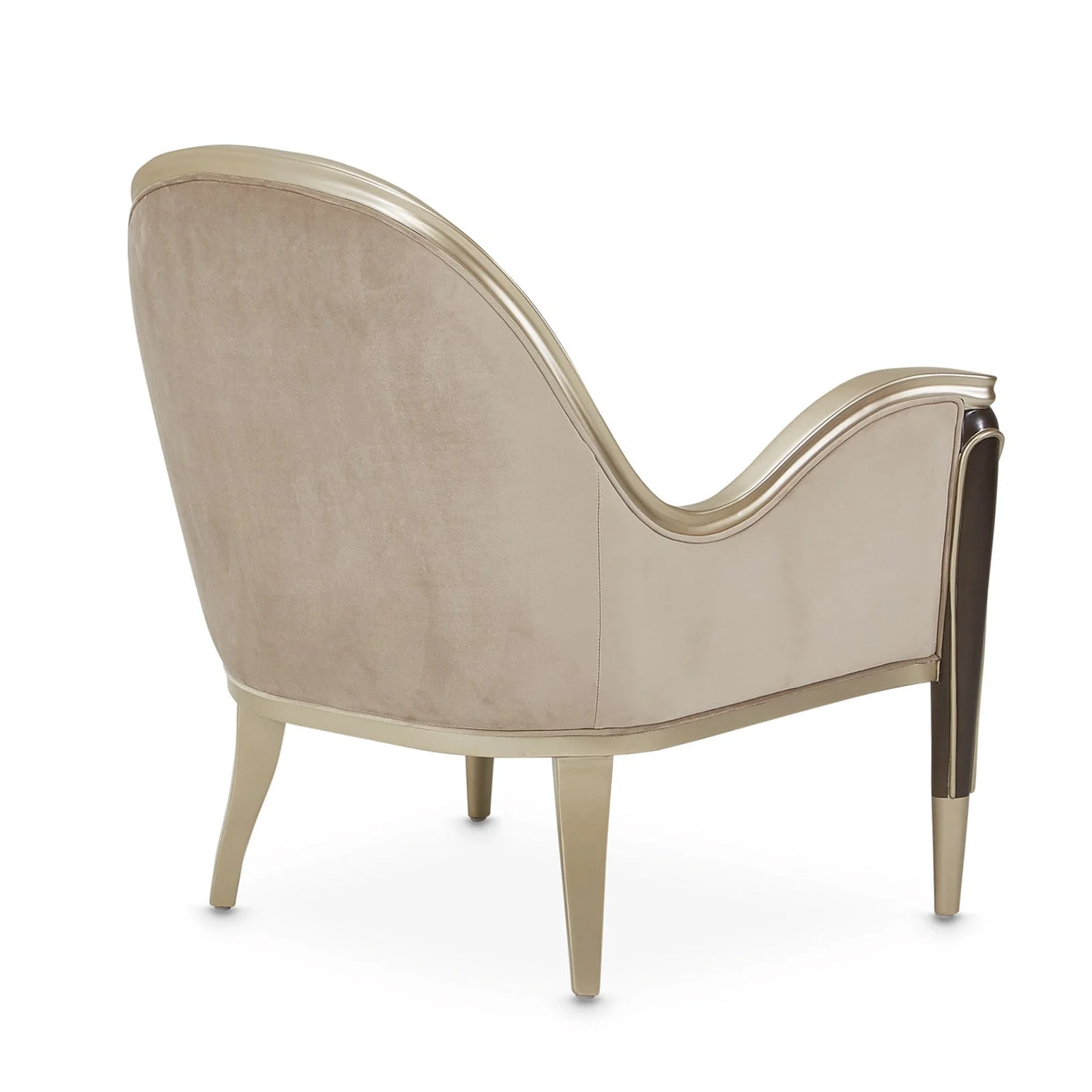 Michael Amini Villa Cherie Hazelnut Accent Chair - Image 7