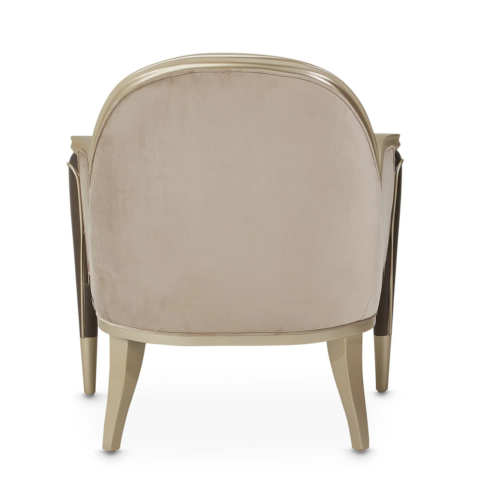 Michael Amini Villa Cherie Hazelnut Accent Chair - Image 8