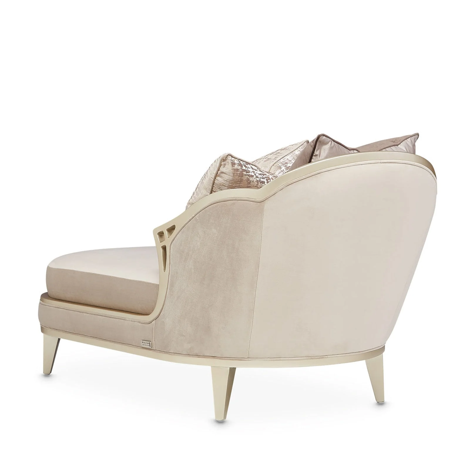Michael Amini Villa Cherie Hazelnut Chaise - Image 7