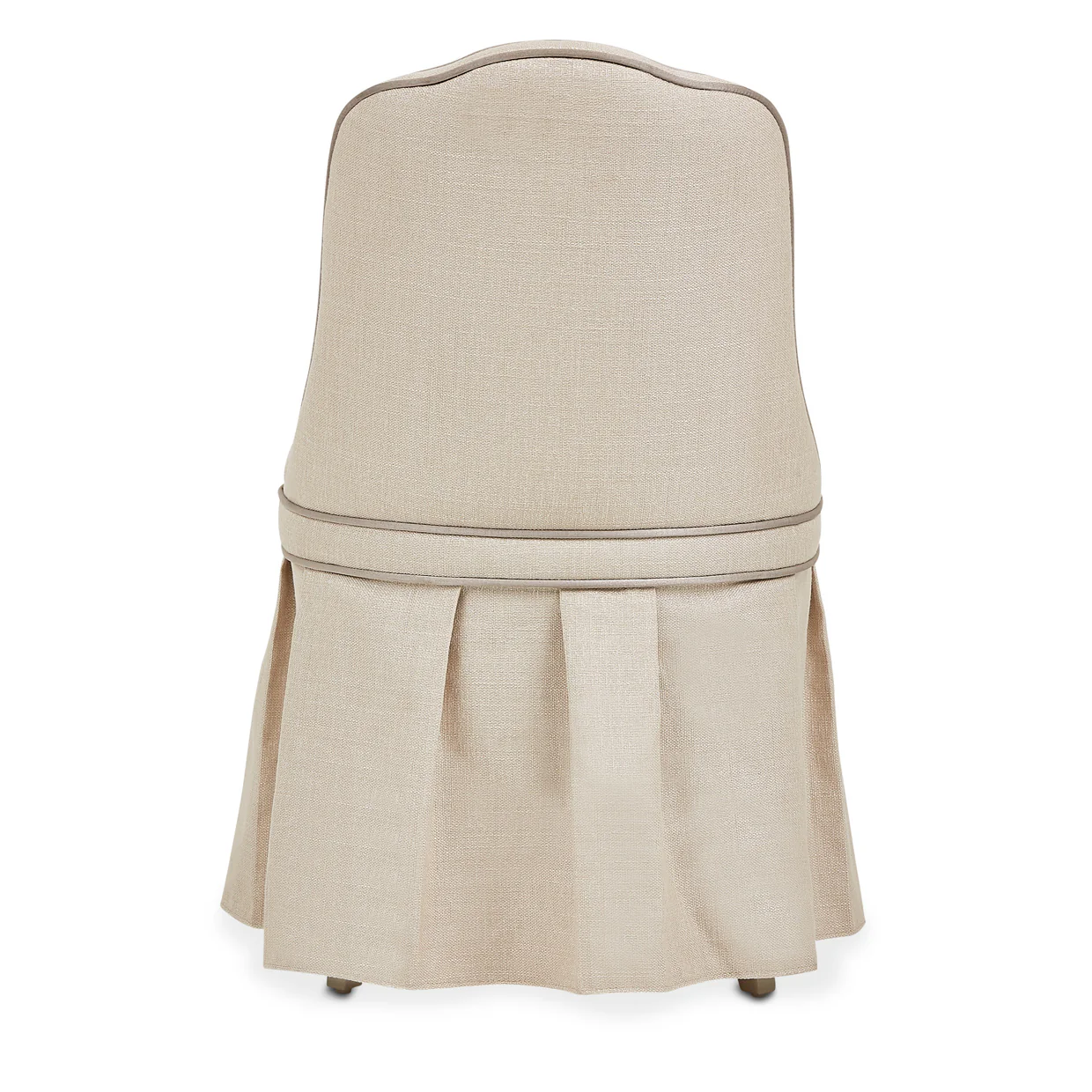 Michael Amini Villa Cherie Hazelnut Tufted Vanity Chair - Image 5