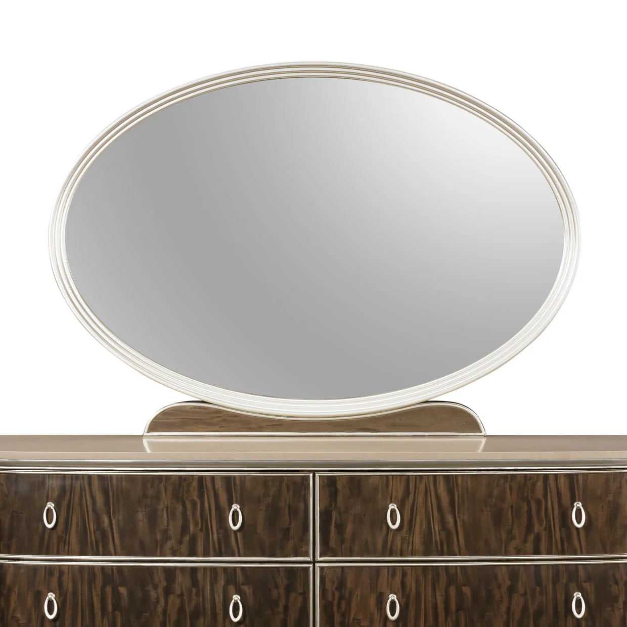 Michael Amini Villa Cherie Hazelnut Dresser Mirror - Image 5