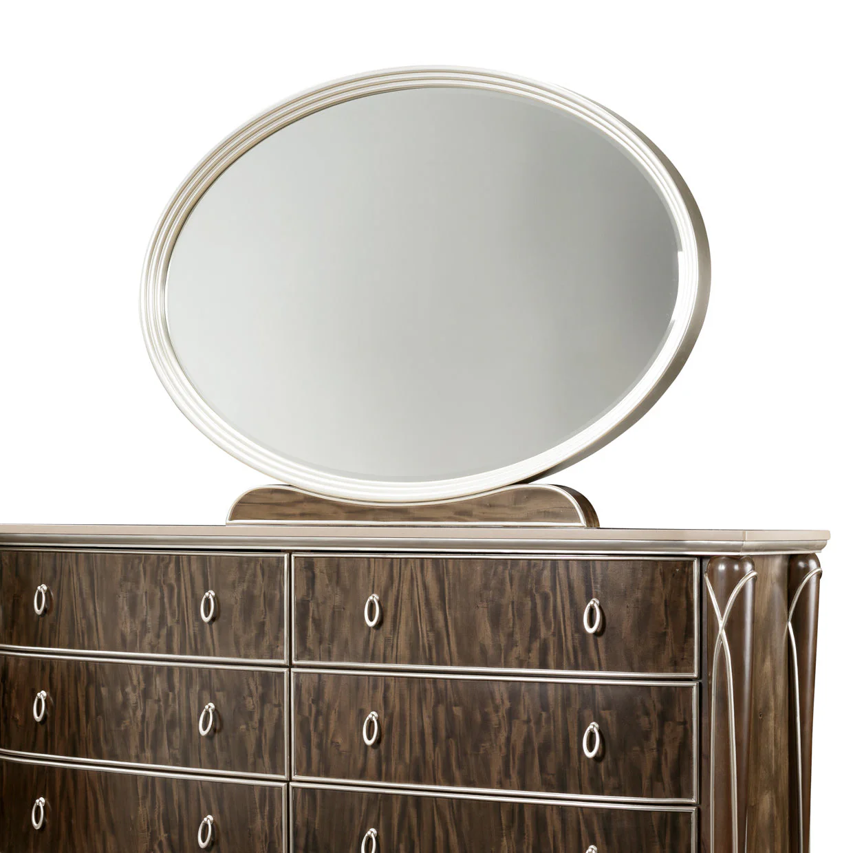 Michael Amini Villa Cherie Hazelnut Dresser Mirror - Image 6