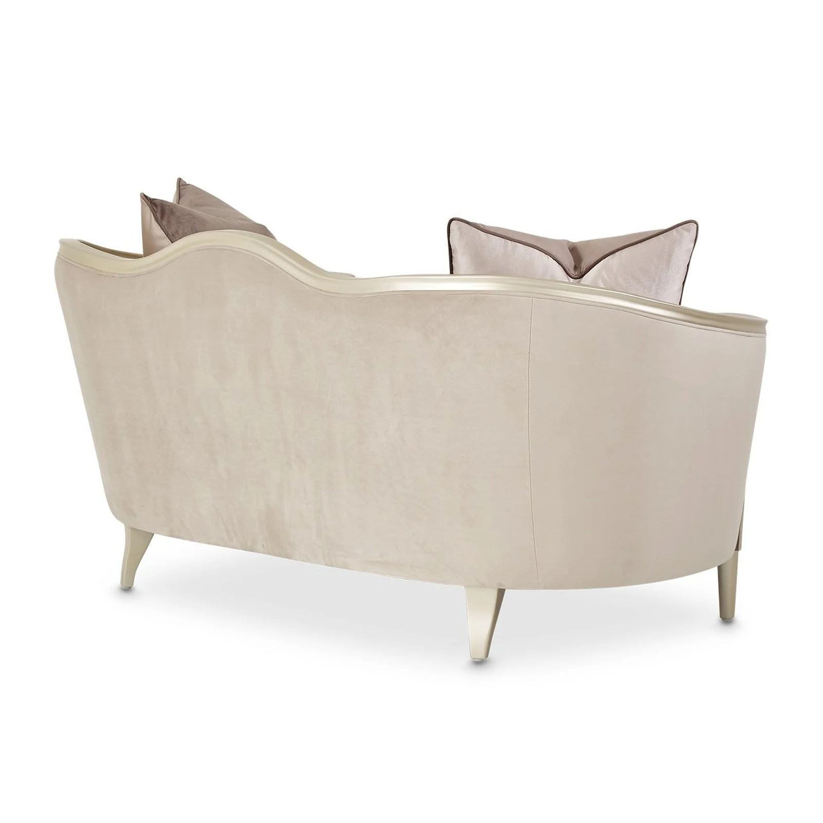 Michael Amini Villa Cherie Hazelnut Loveseat - Image 6