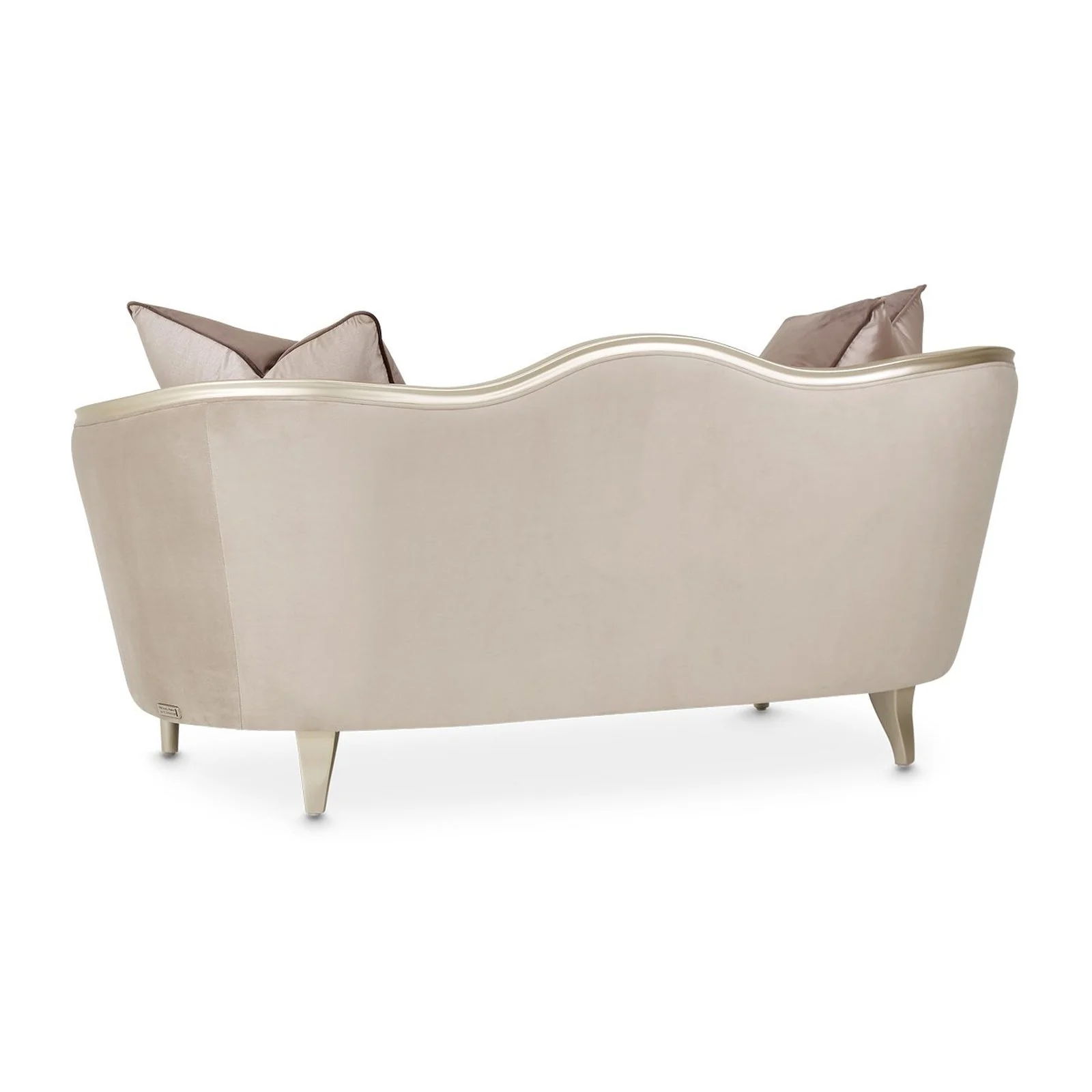 Michael Amini Villa Cherie Hazelnut Loveseat - Image 8