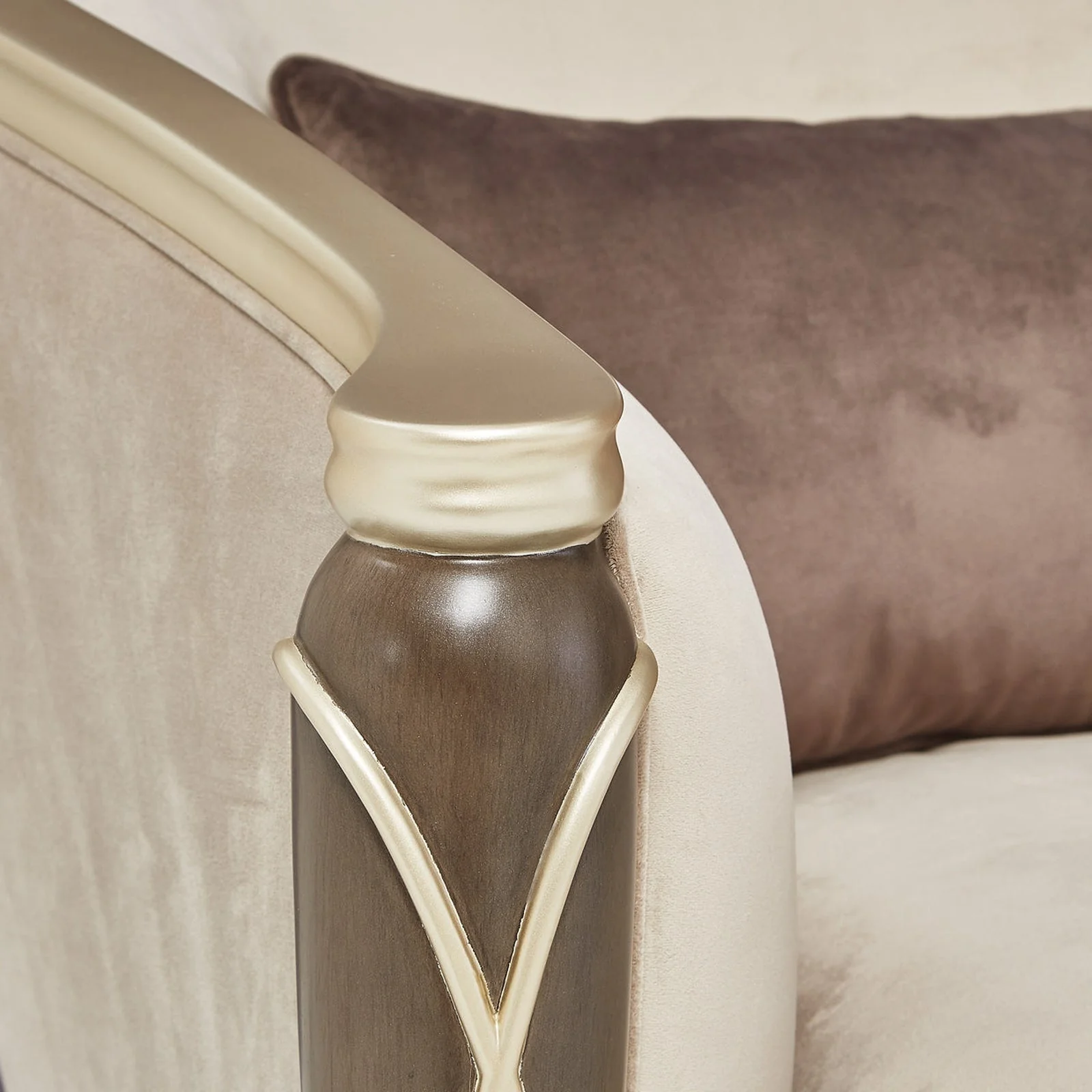 Michael Amini Villa Cherie Hazelnut Matching Accent Chair - Image 12