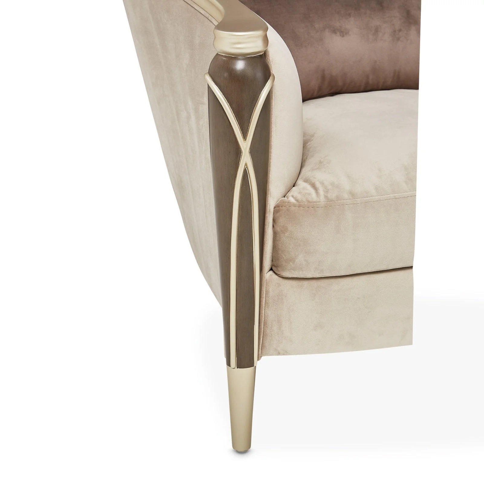 Michael Amini Villa Cherie Hazelnut Matching Accent Chair - Image 13