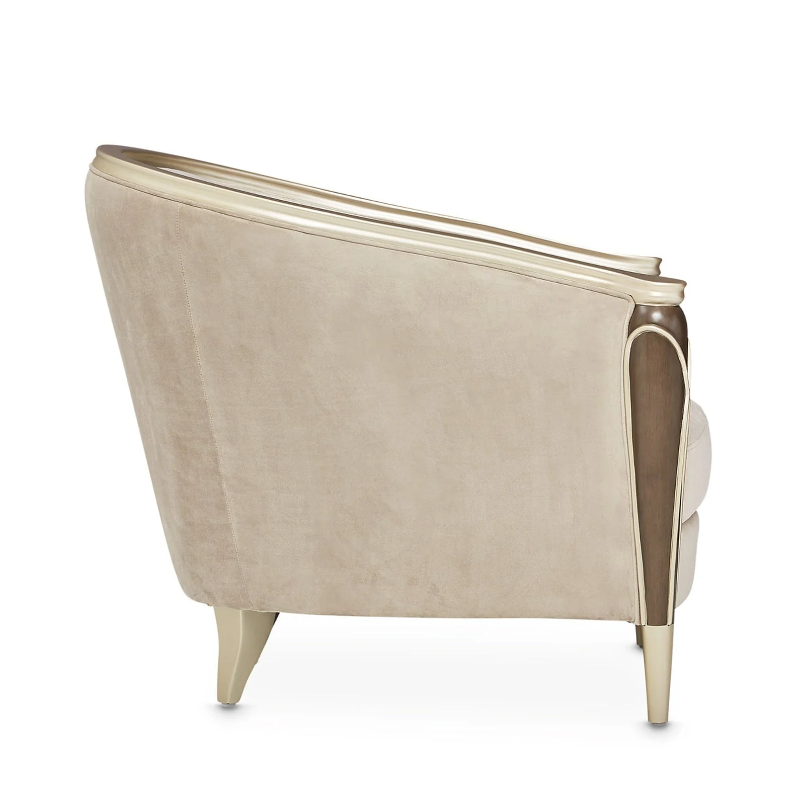 Michael Amini Villa Cherie Hazelnut Matching Accent Chair - Image 4