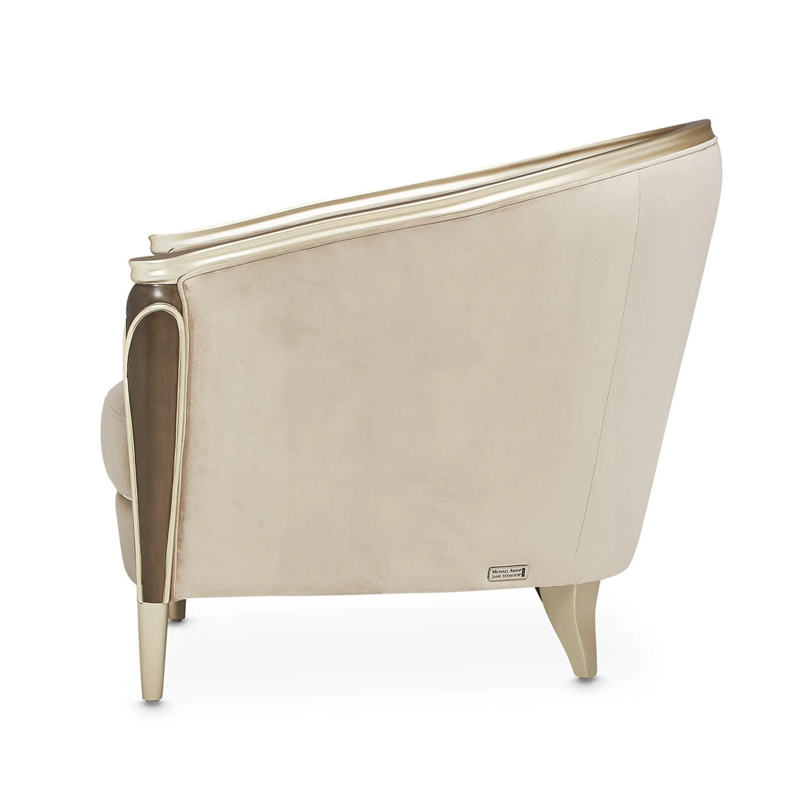 Michael Amini Villa Cherie Hazelnut Matching Accent Chair - Image 8