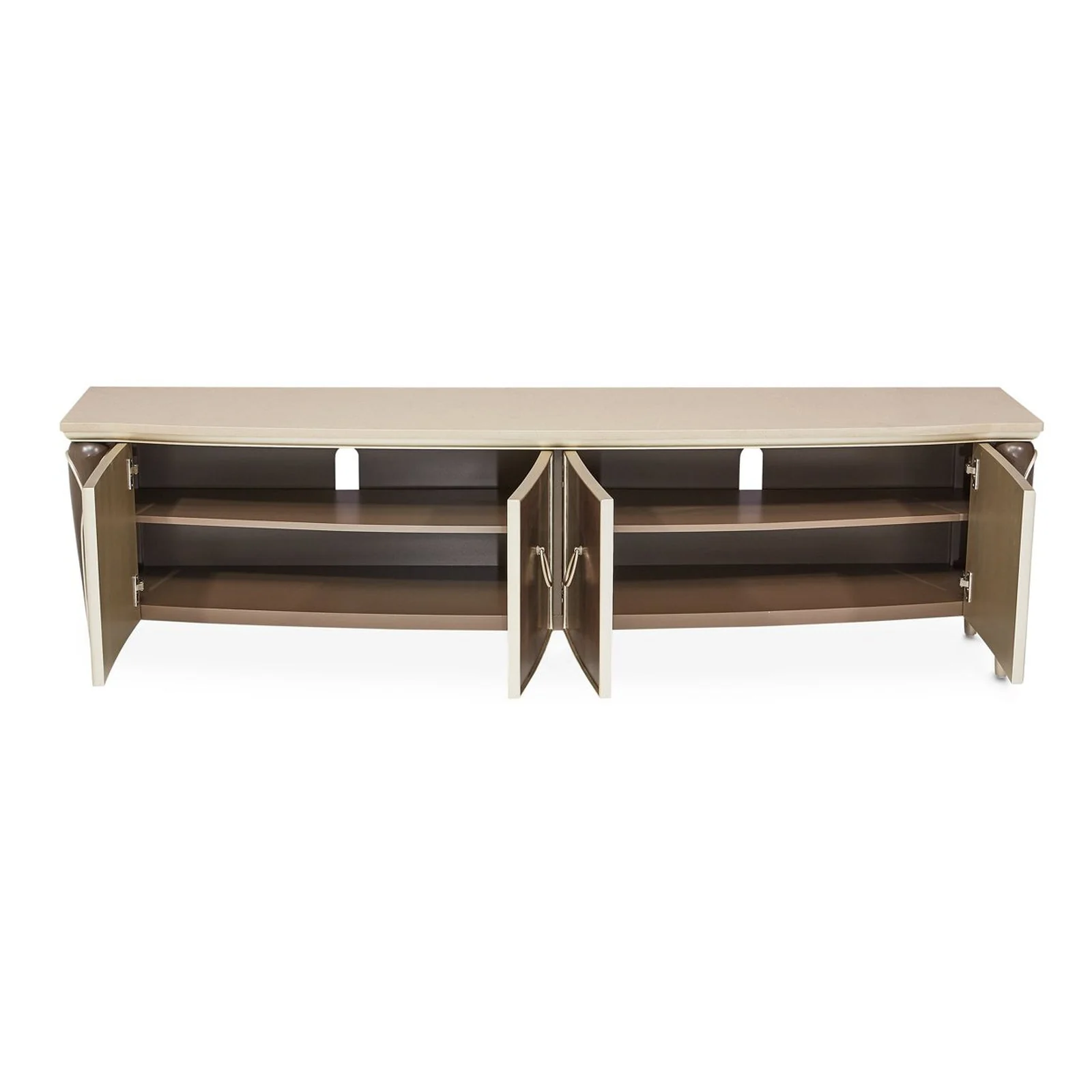 Michael Amini Villa Cherie Hazelnut Media Cabinet - Image 10