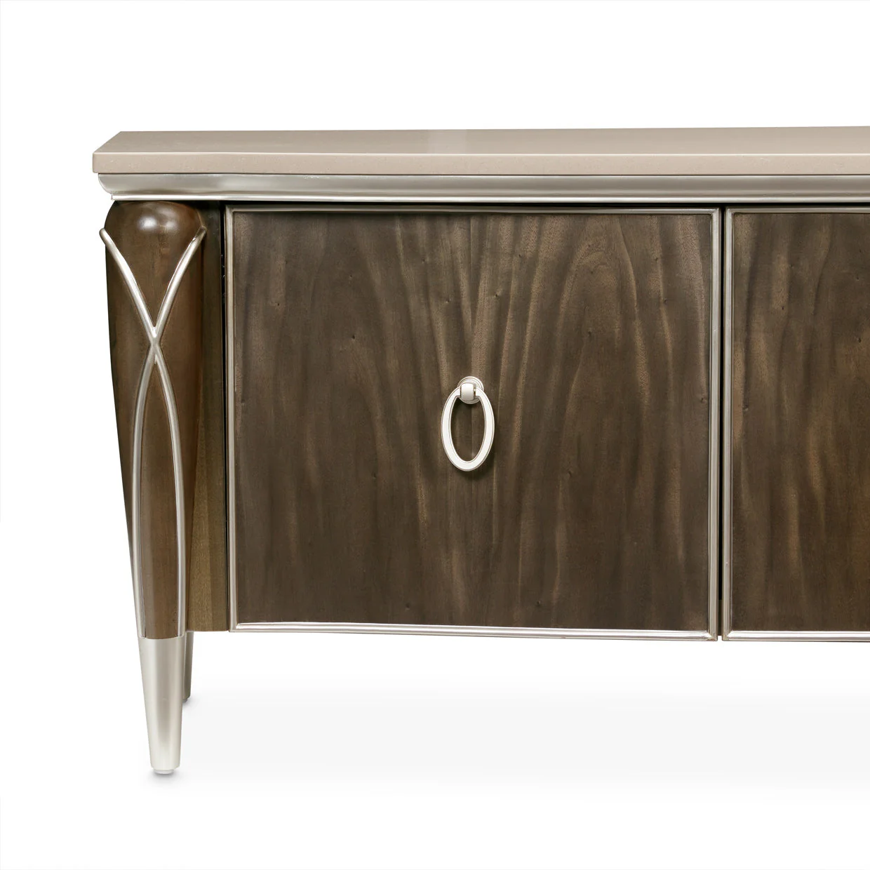 Michael Amini Villa Cherie Hazelnut Media Cabinet - Image 12