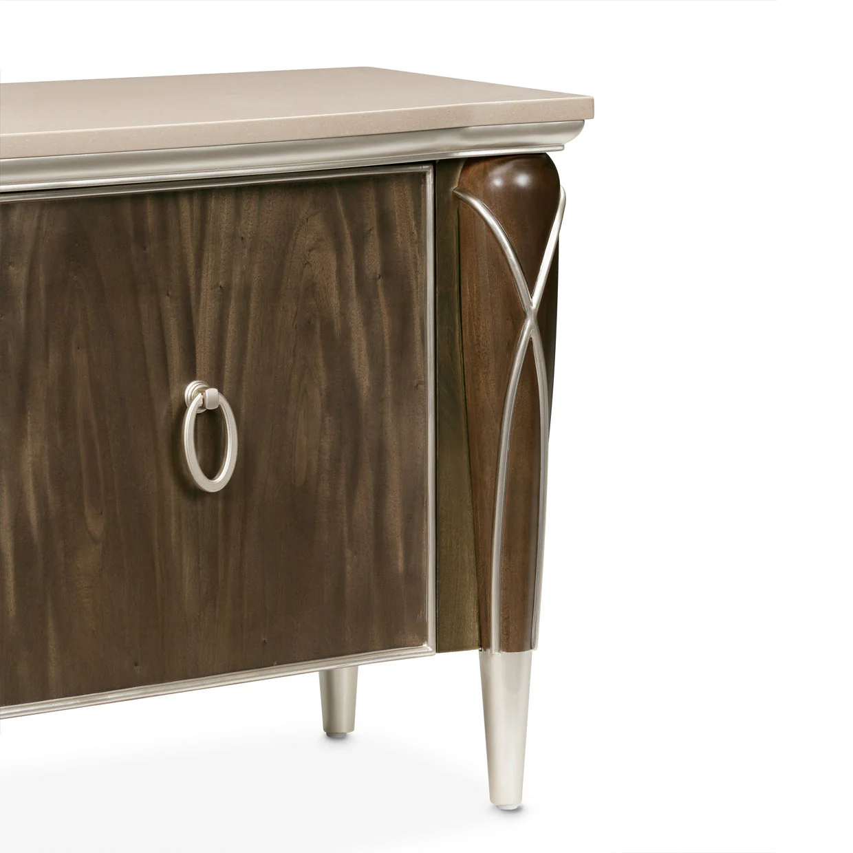 Michael Amini Villa Cherie Hazelnut Media Cabinet - Image 13