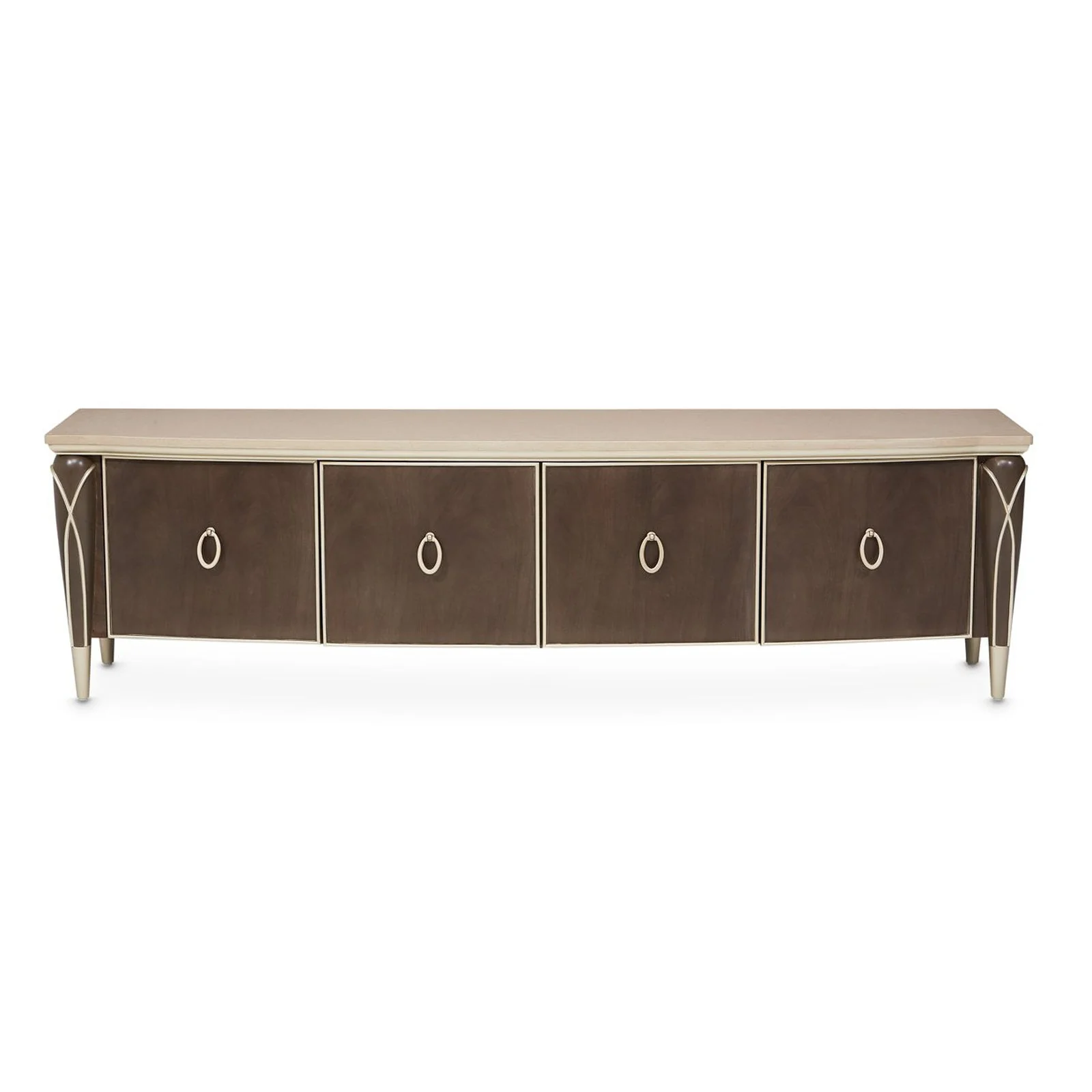 Michael Amini Villa Cherie Hazelnut Media Cabinet - Image 2