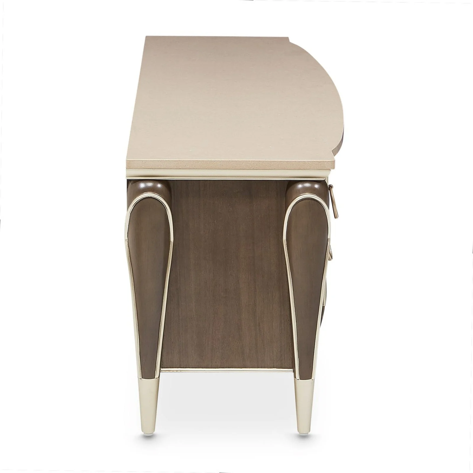Michael Amini Villa Cherie Hazelnut Media Cabinet - Image 4