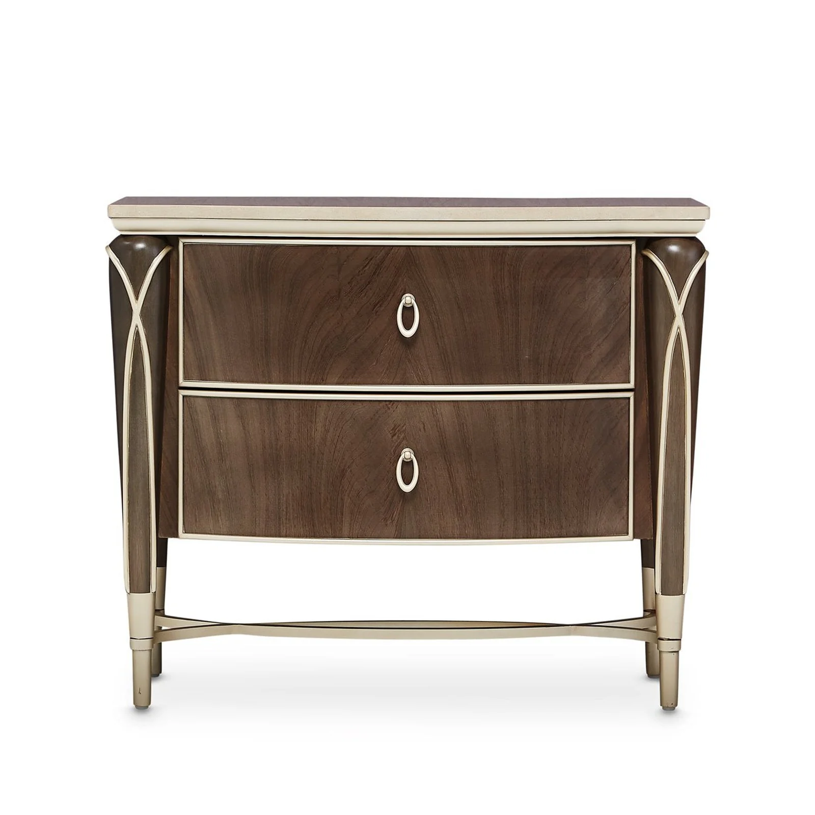 Michael Amini Villa Cherie Hazelnut Nightstand - Image 4