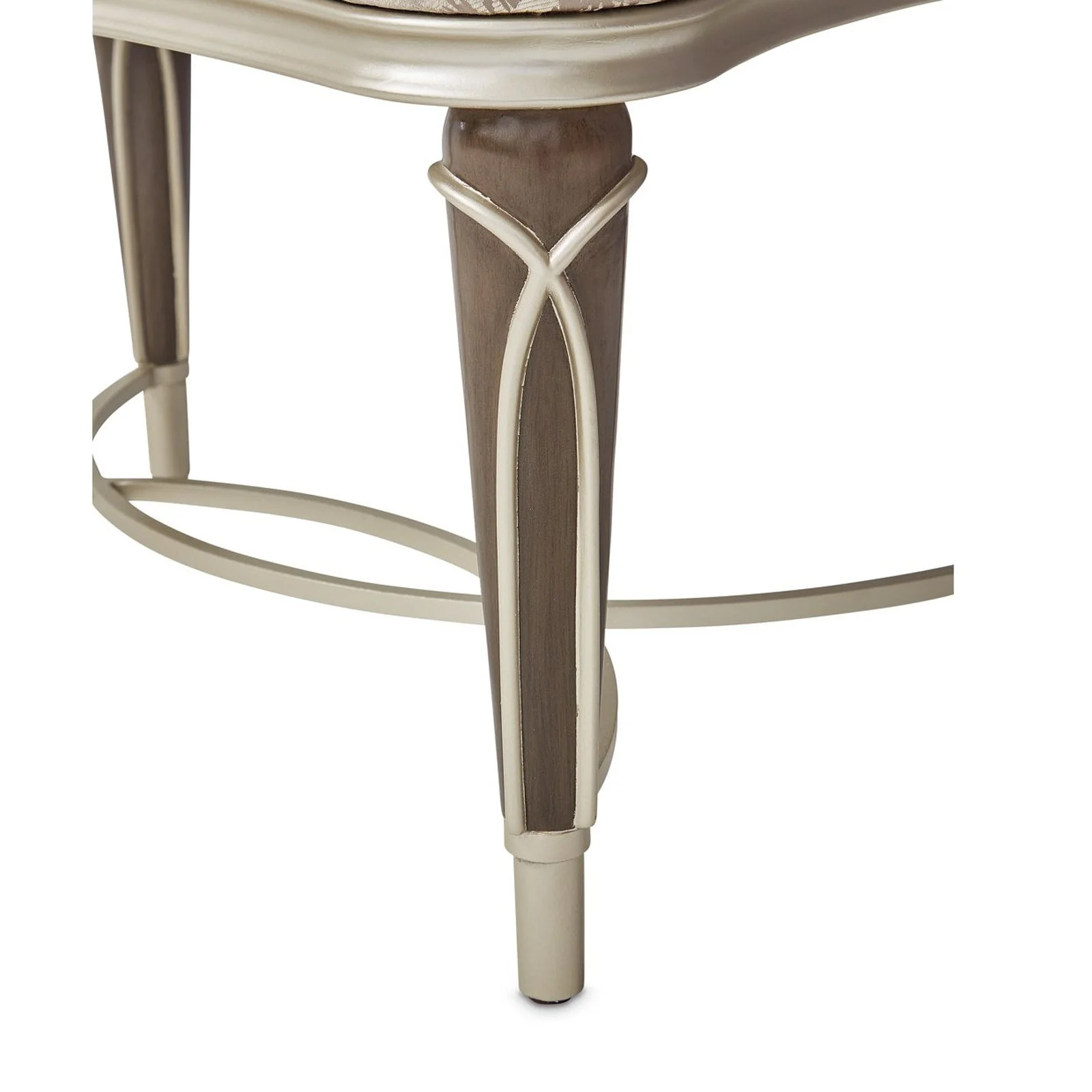 Michael Amini Villa Cherie Hazelnut Ottoman - Image 10