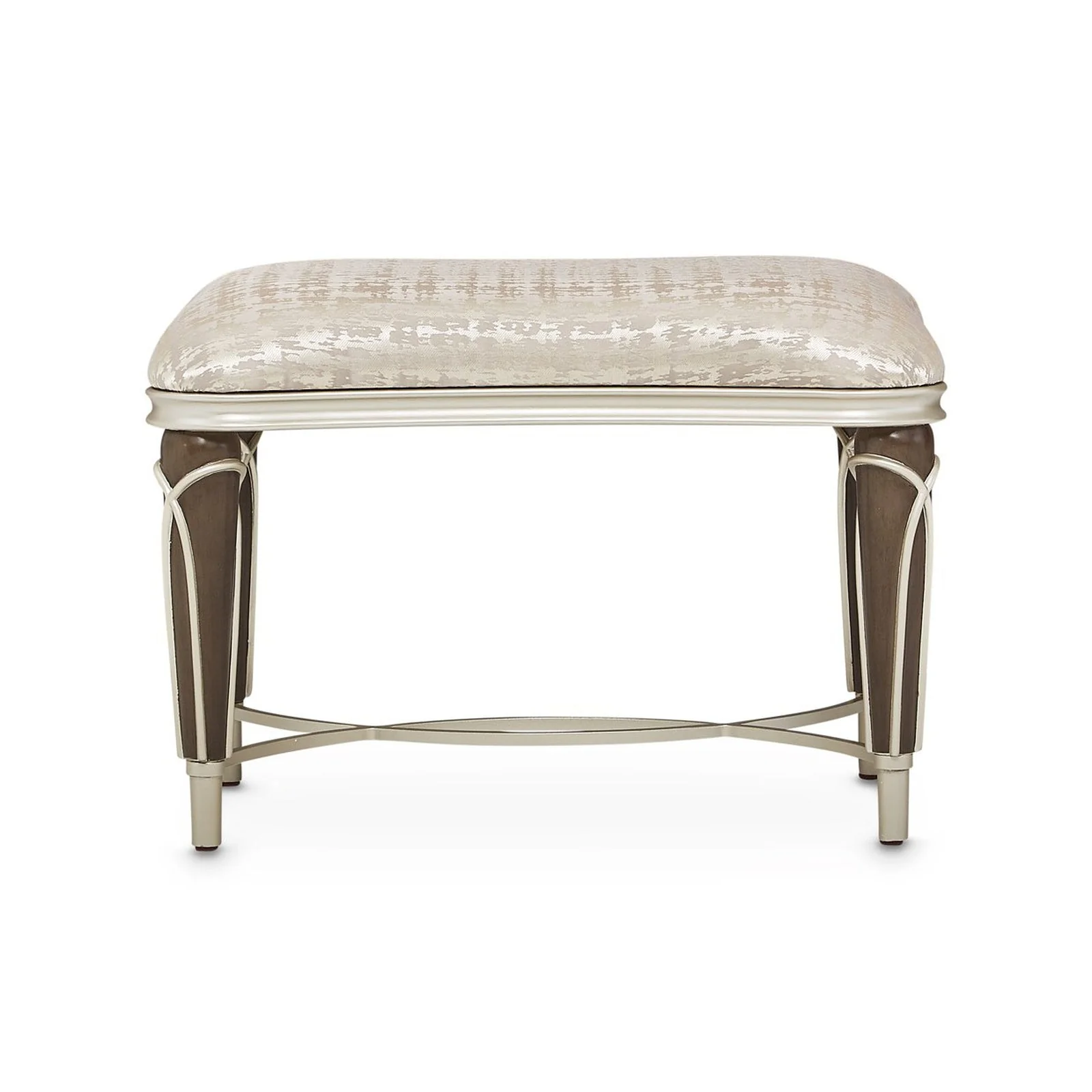 Michael Amini Villa Cherie Hazelnut Ottoman - Image 4