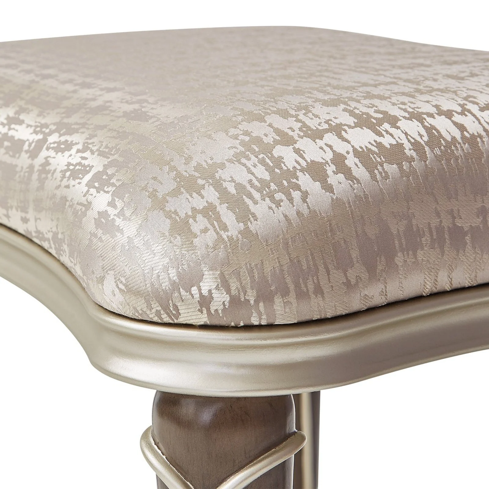 Michael Amini Villa Cherie Hazelnut Ottoman - Image 9