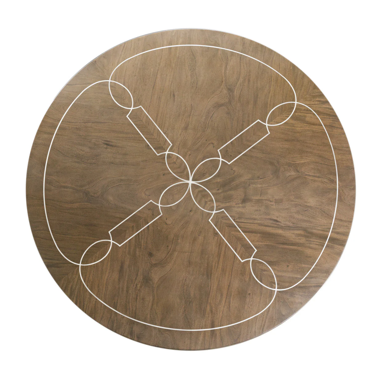 Michael Amini Villa Cherie Hazelnut Round Dining Table - Image 4