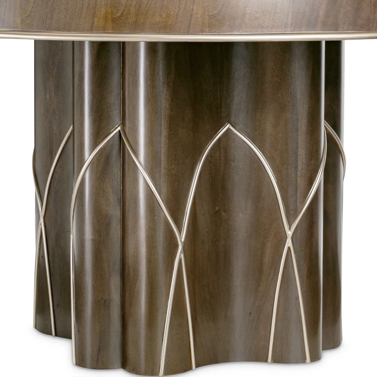 Michael Amini Villa Cherie Hazelnut Round Dining Table - Image 6