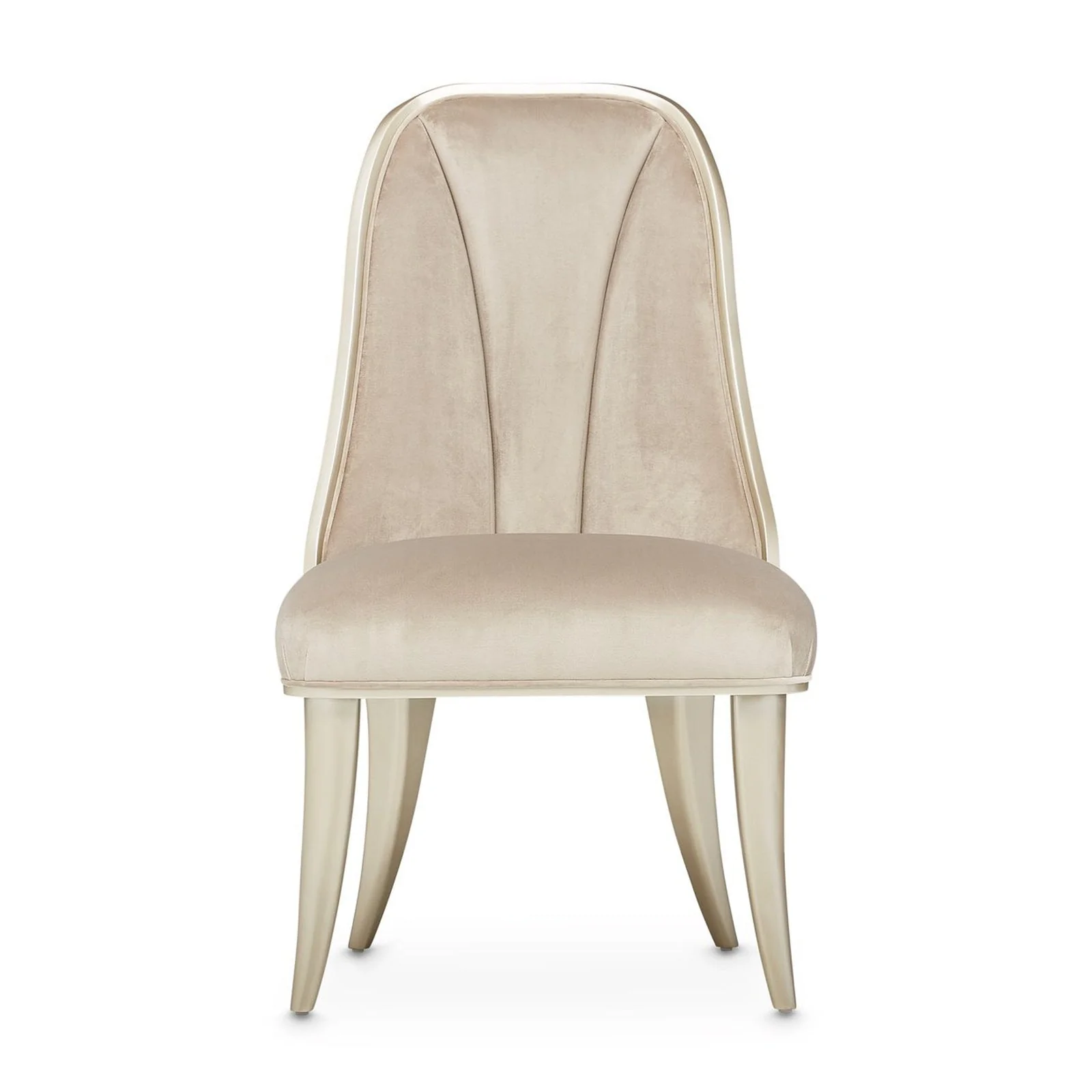 Michael Amini Villa Cherie Hazelnut Dining Side Chair - Set of 2 - Image 4