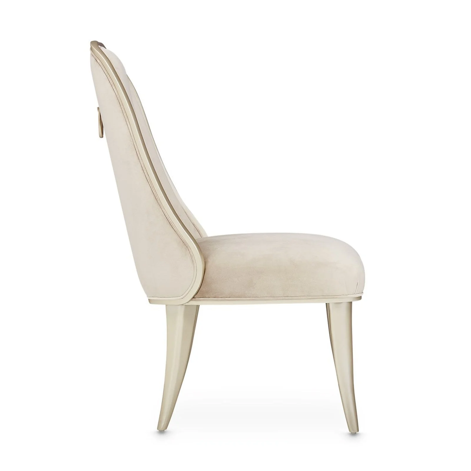 Michael Amini Villa Cherie Hazelnut Dining Side Chair - Set of 2 - Image 6