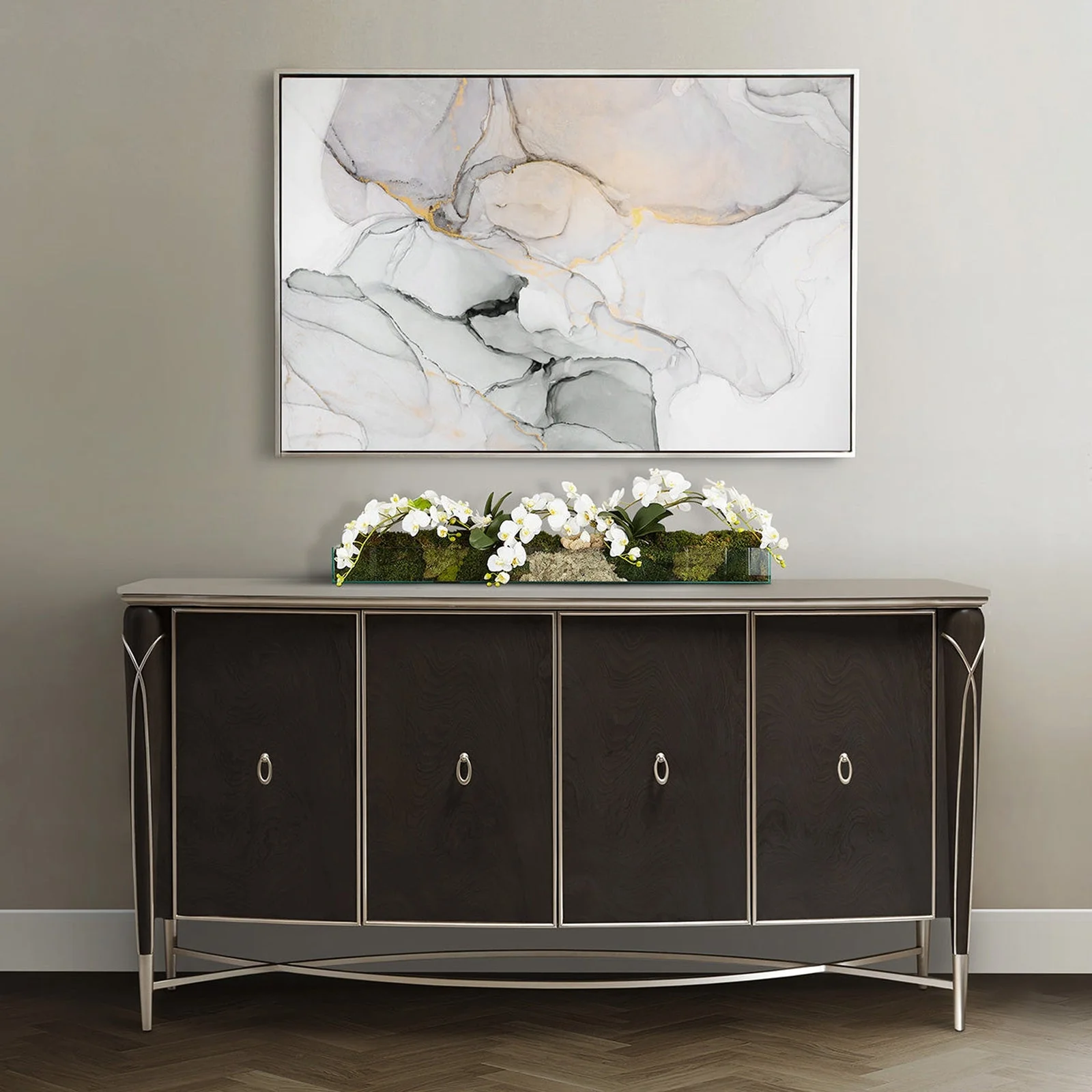 Michael Amini Villa Cherie Hazelnut Sideboard - Image 2