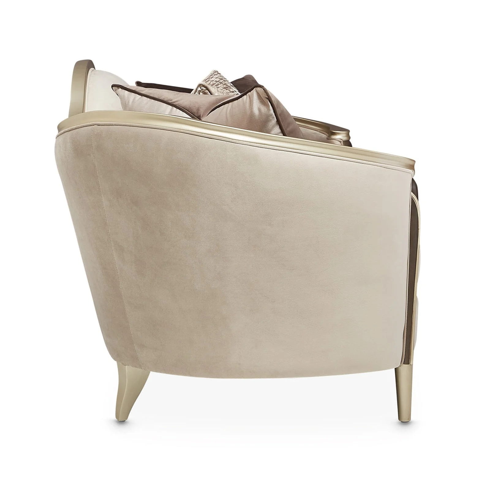 Michael Amini Villa Cherie Hazelnut Sofa - Image 7