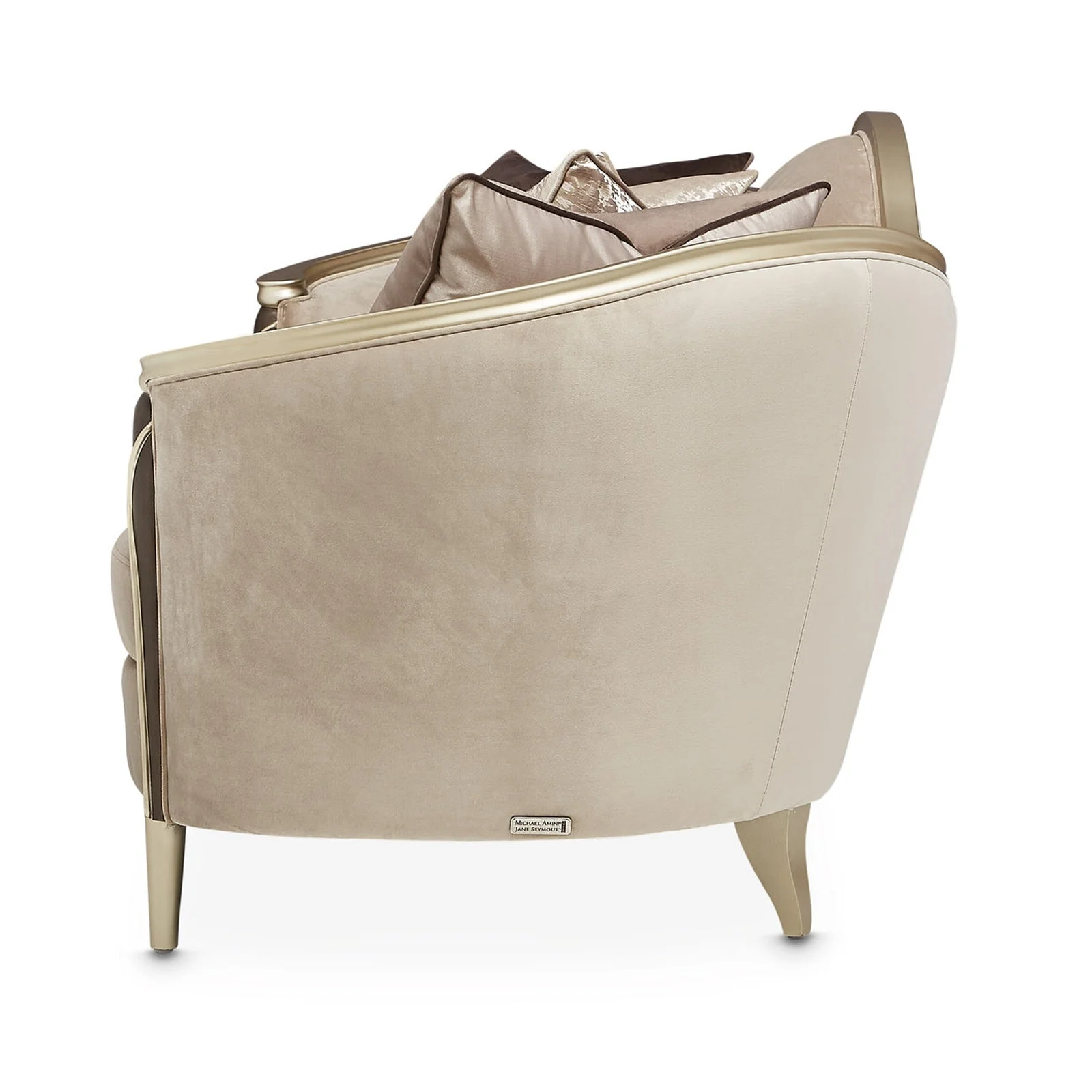 Michael Amini Villa Cherie Hazelnut Sofa - Image 8