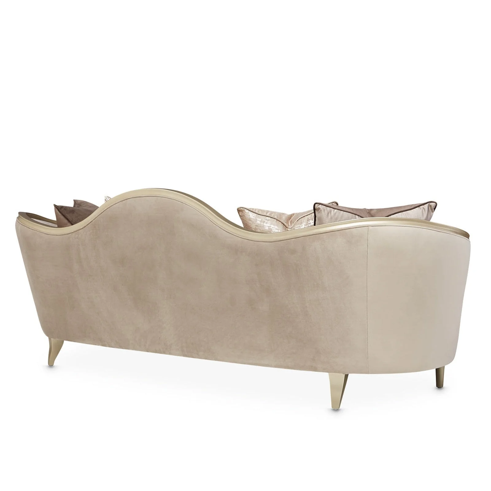 Michael Amini Villa Cherie Hazelnut Sofa - Image 9