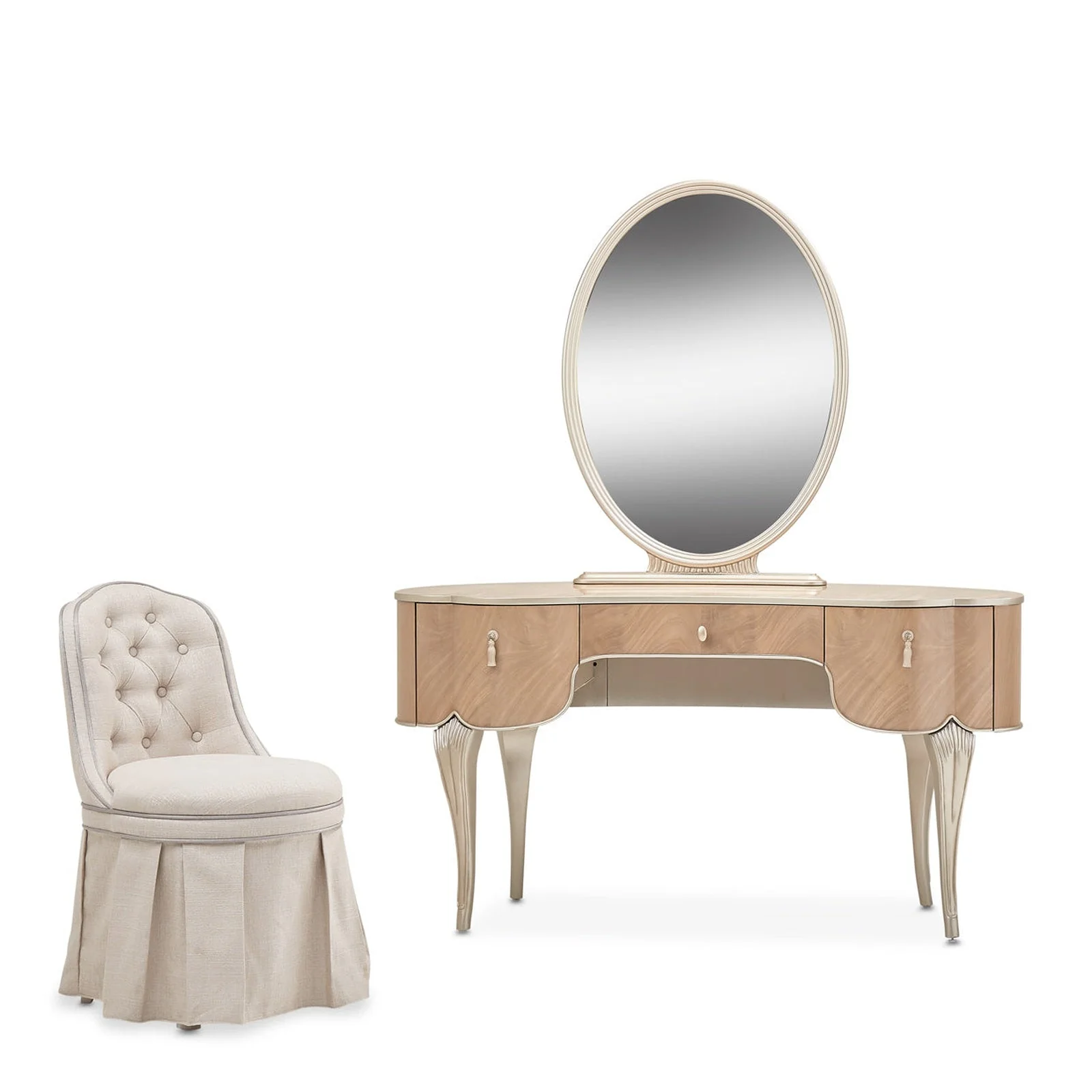 Michael Amini Villa Cherie Vanity - Set of 3 - Image 2