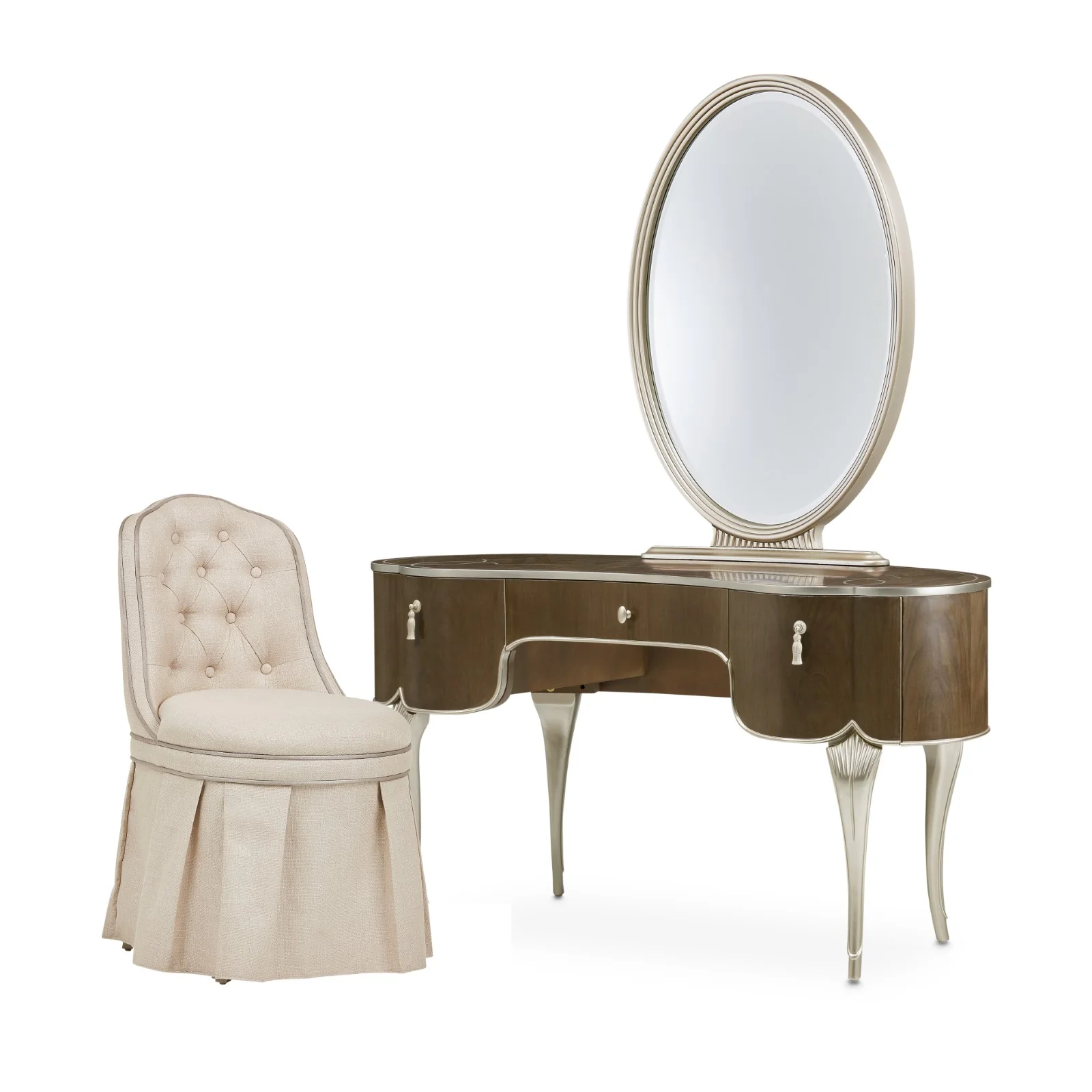 Michael Amini Villa Cherie Vanity - Set of 3 - Image 3