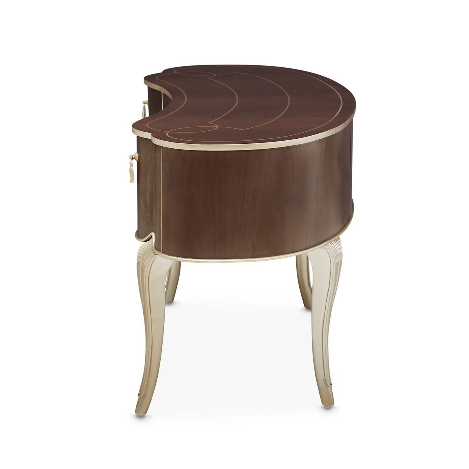 Michael Amini Villa Cherie Hazelnut Vanity Desk - Image 10