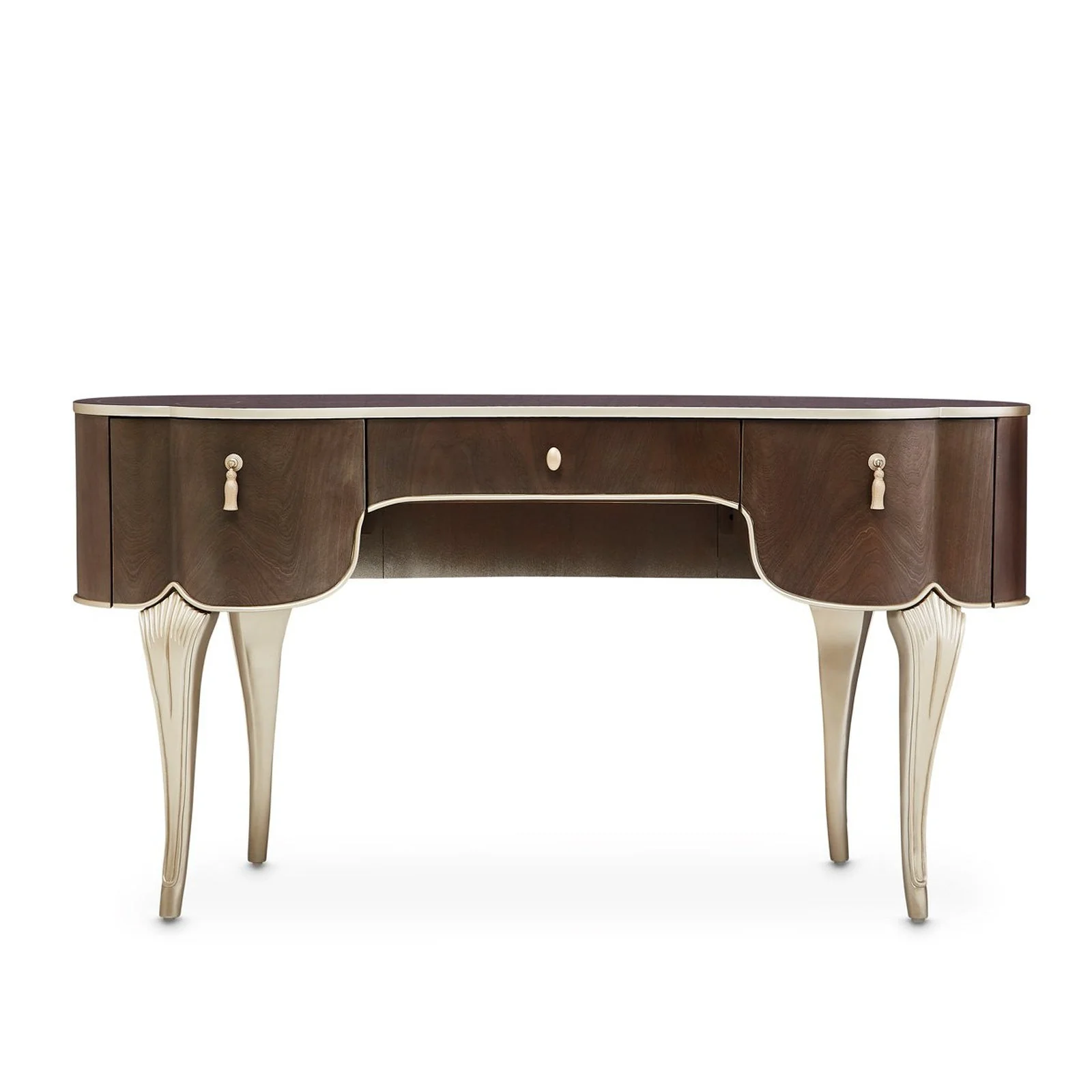 Michael Amini Villa Cherie Hazelnut Vanity Desk - Image 11