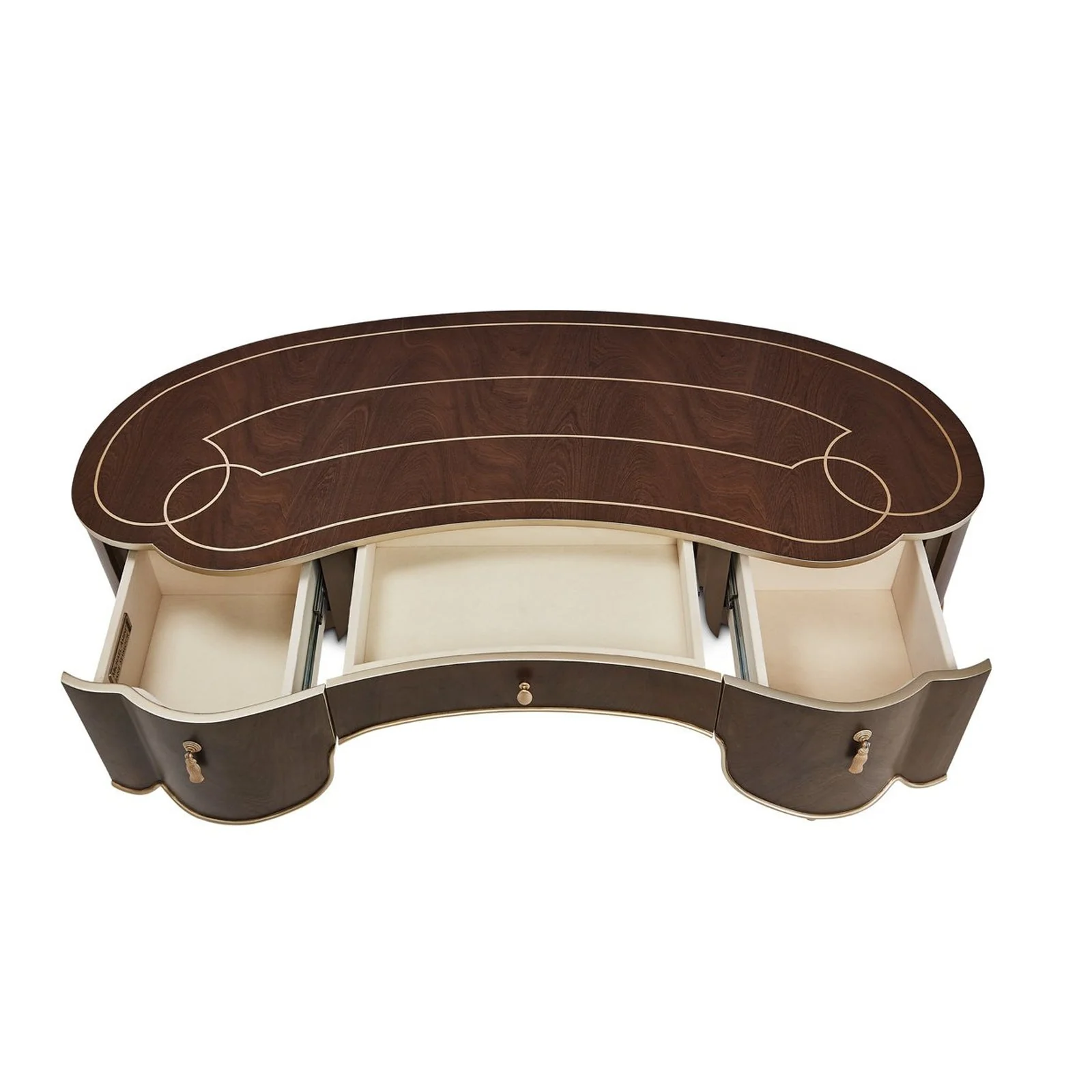 Michael Amini Villa Cherie Hazelnut Vanity Desk - Image 12