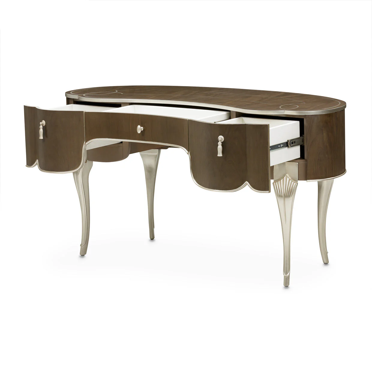 Michael Amini Villa Cherie Hazelnut Vanity Desk - Image 13