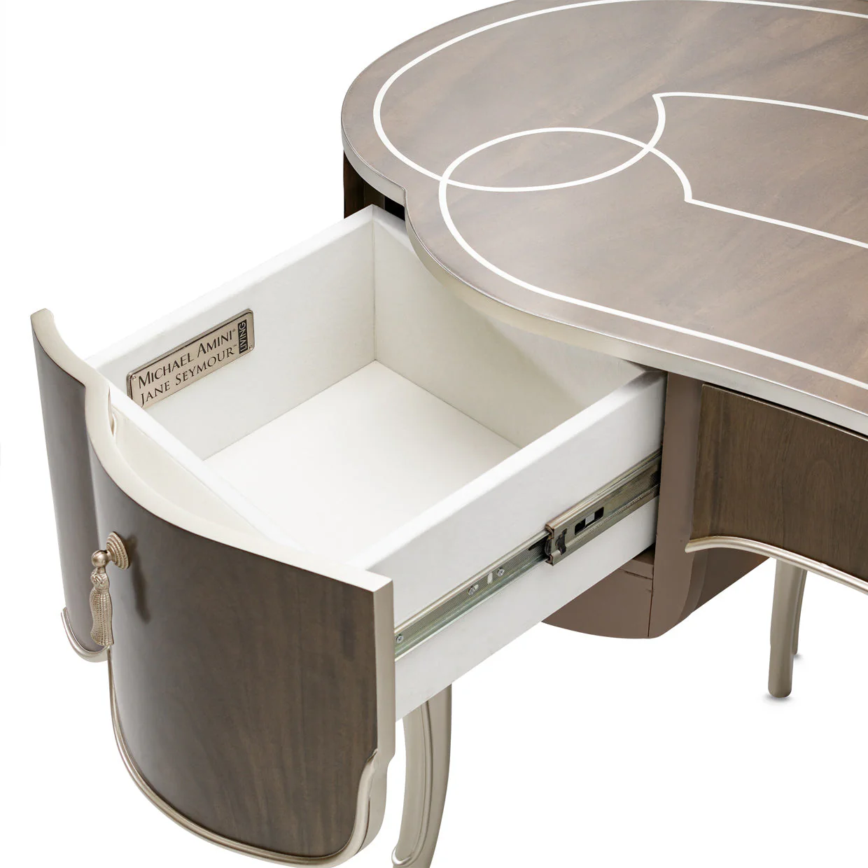 Michael Amini Villa Cherie Hazelnut Vanity Desk - Image 17