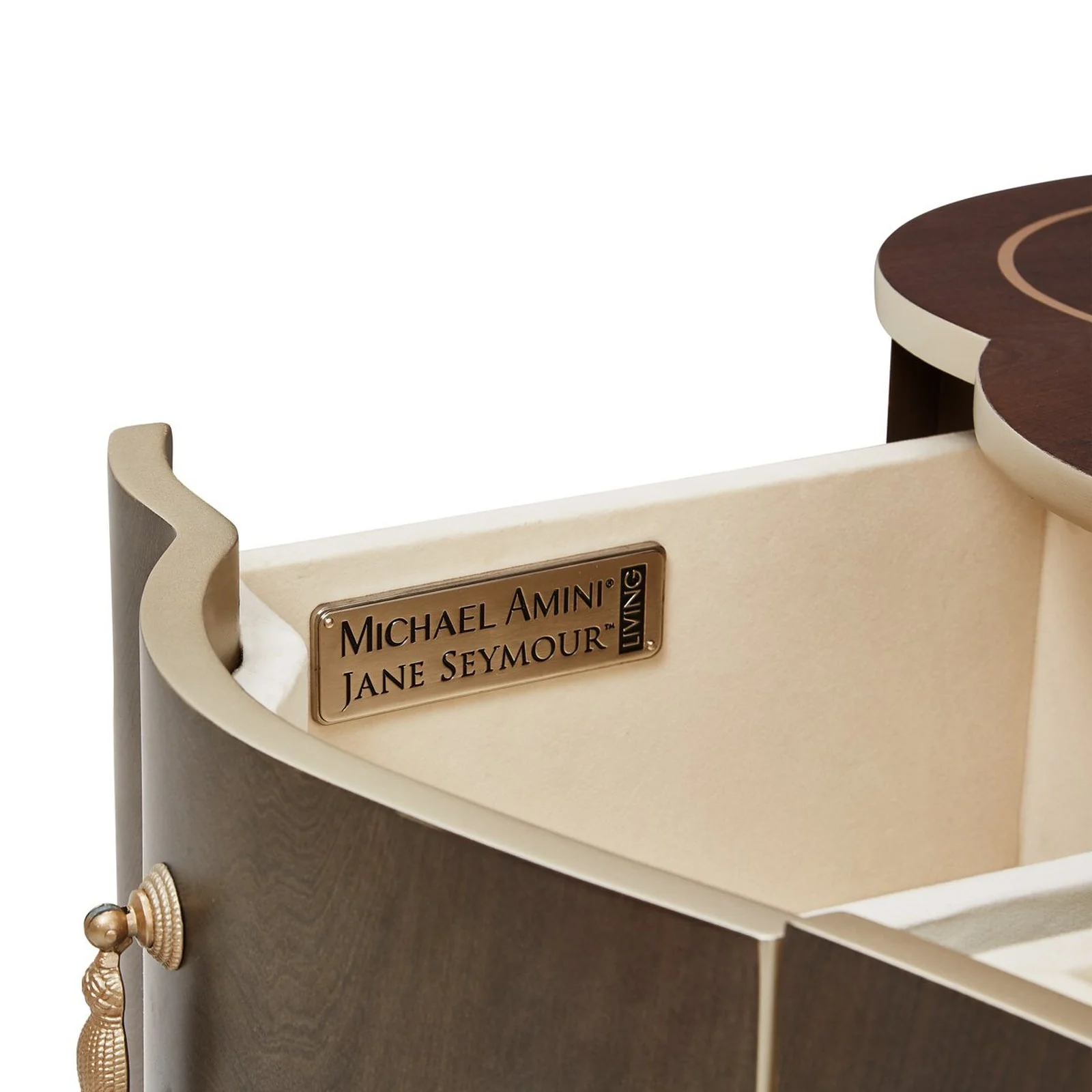 Michael Amini Villa Cherie Hazelnut Vanity Desk - Image 18