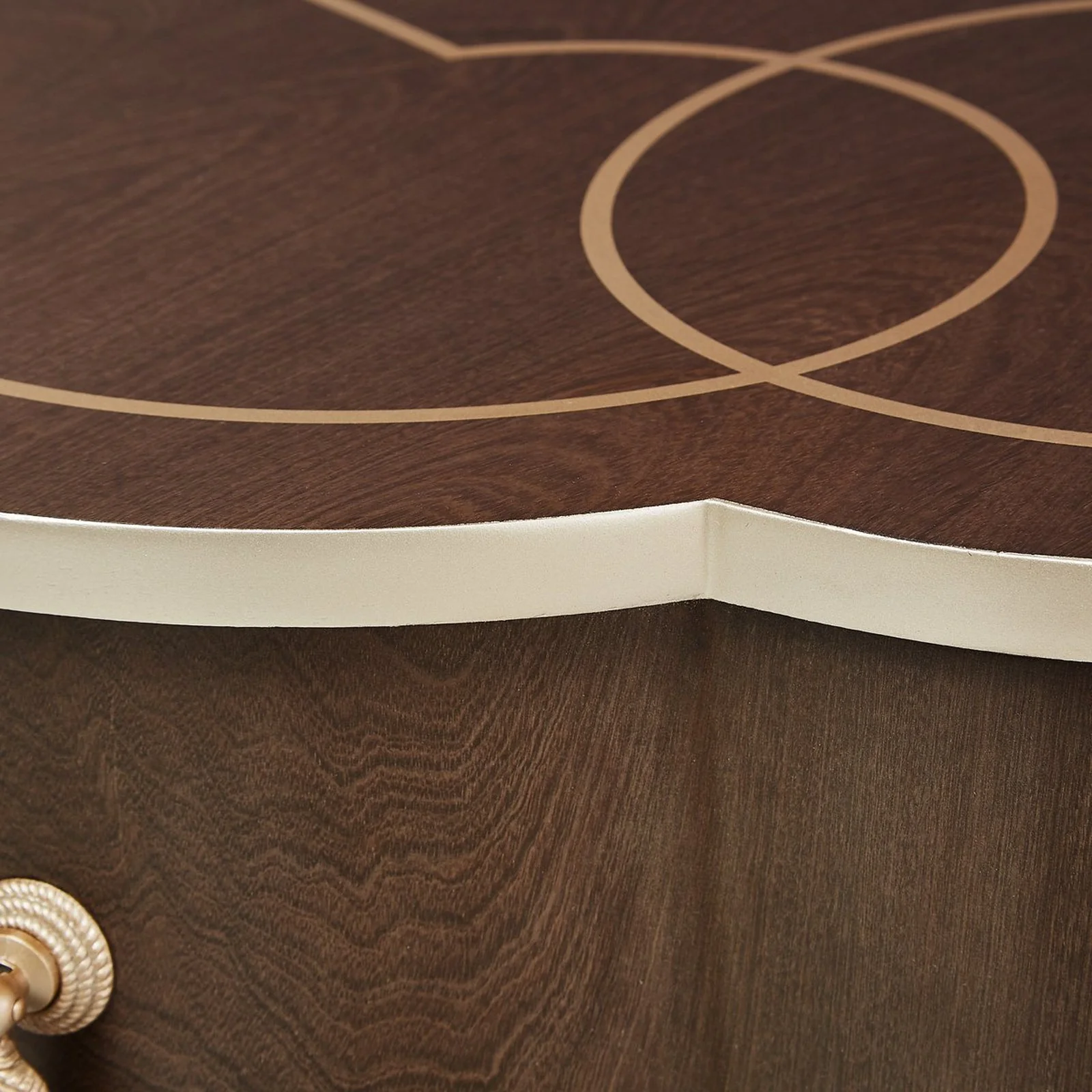 Michael Amini Villa Cherie Hazelnut Vanity Desk - Image 21
