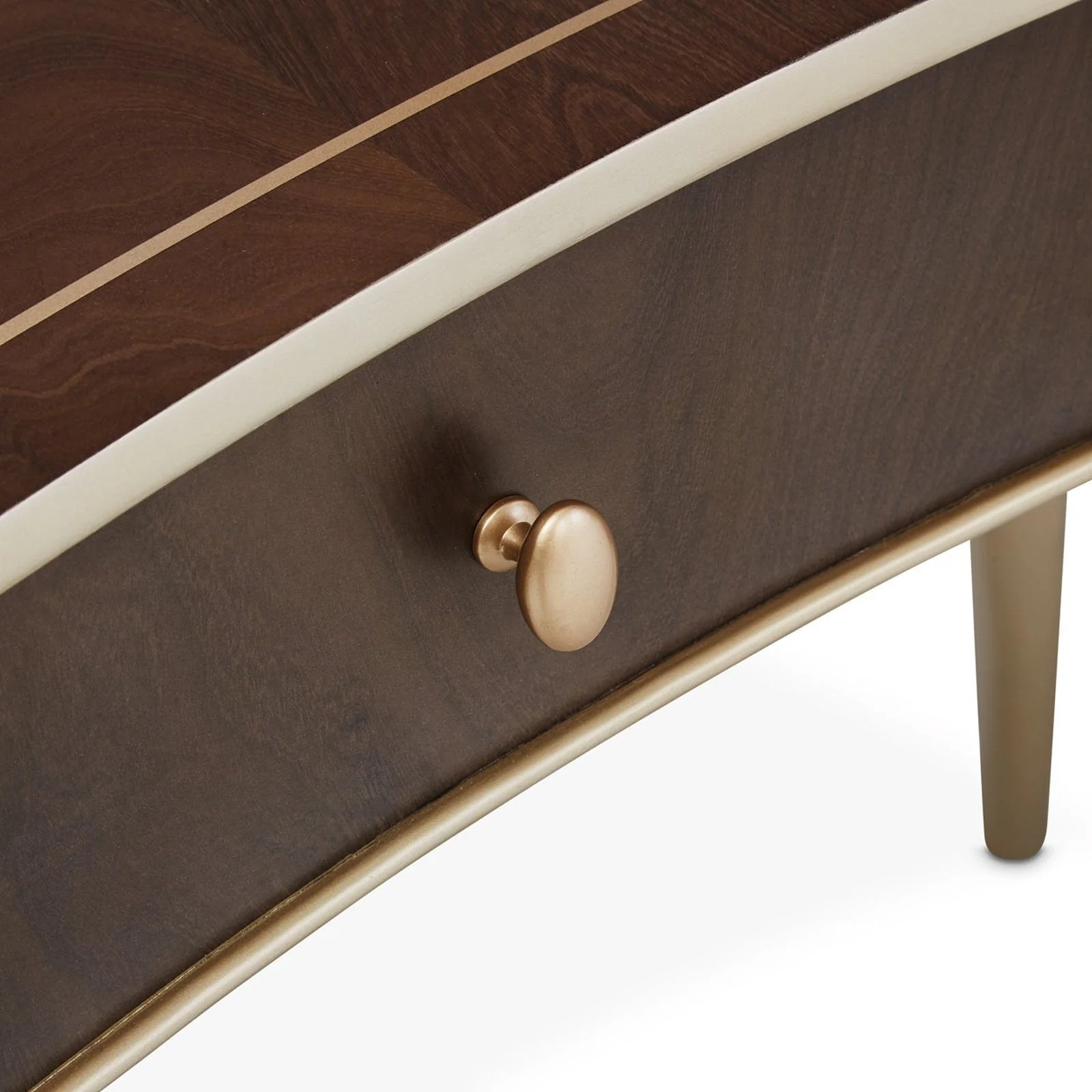 Michael Amini Villa Cherie Hazelnut Vanity Desk - Image 24
