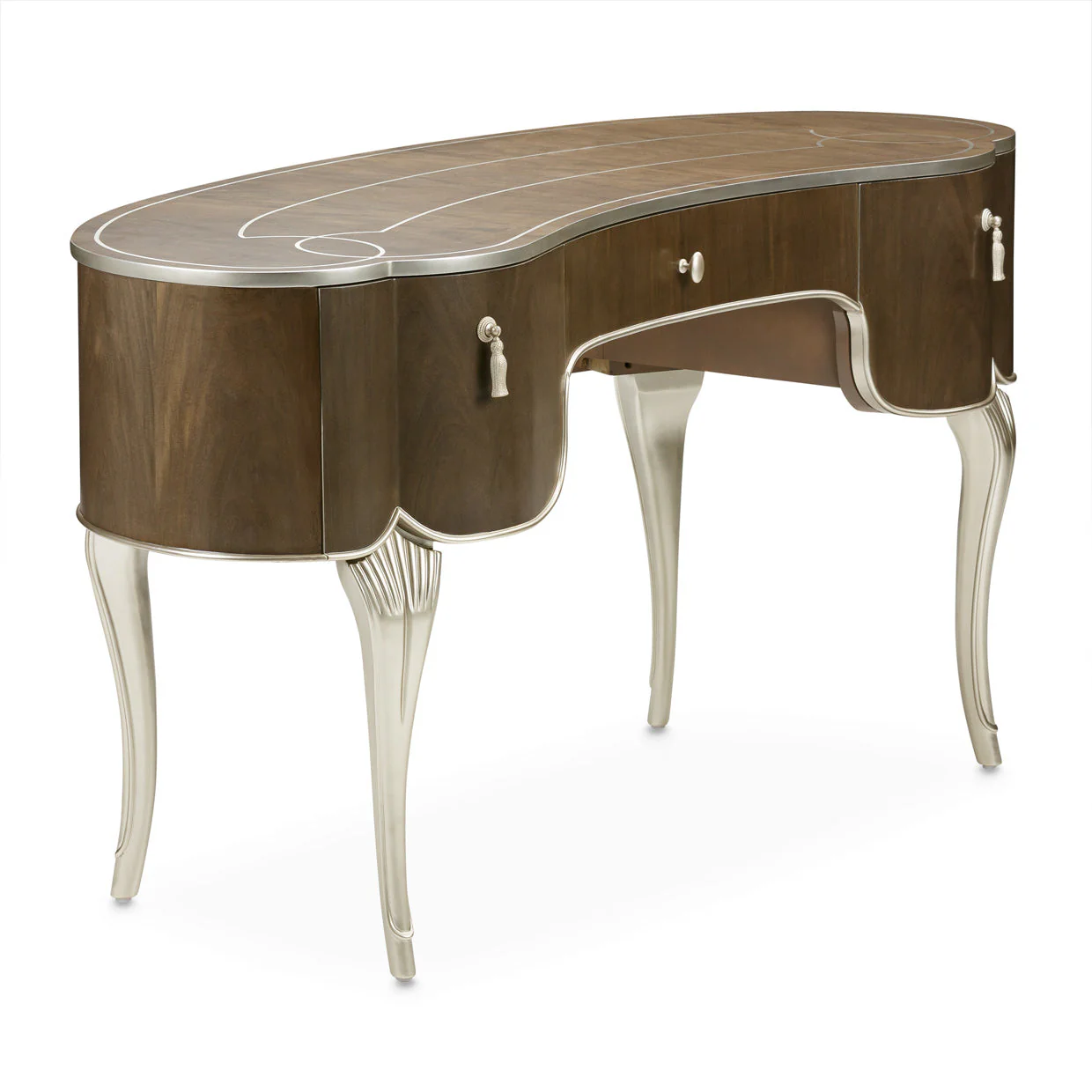 Michael Amini Villa Cherie Hazelnut Vanity Desk - Image 4
