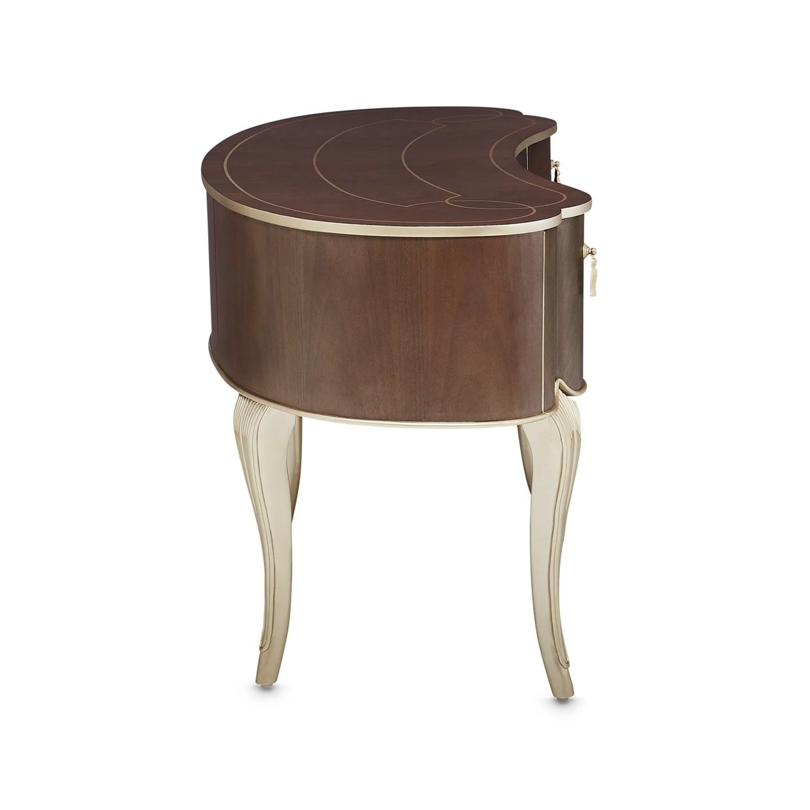 Michael Amini Villa Cherie Hazelnut Vanity Desk - Image 5