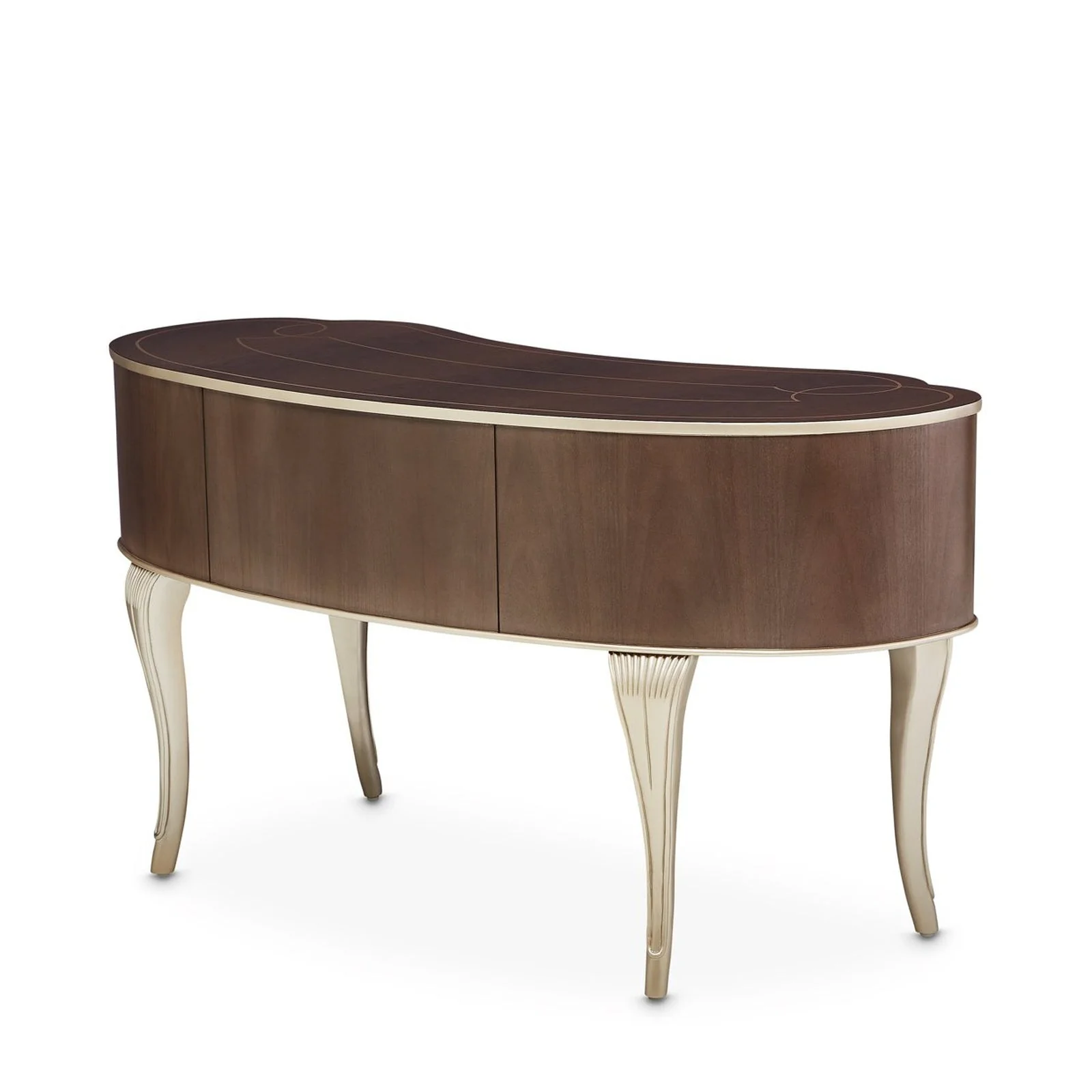 Michael Amini Villa Cherie Hazelnut Vanity Desk - Image 6
