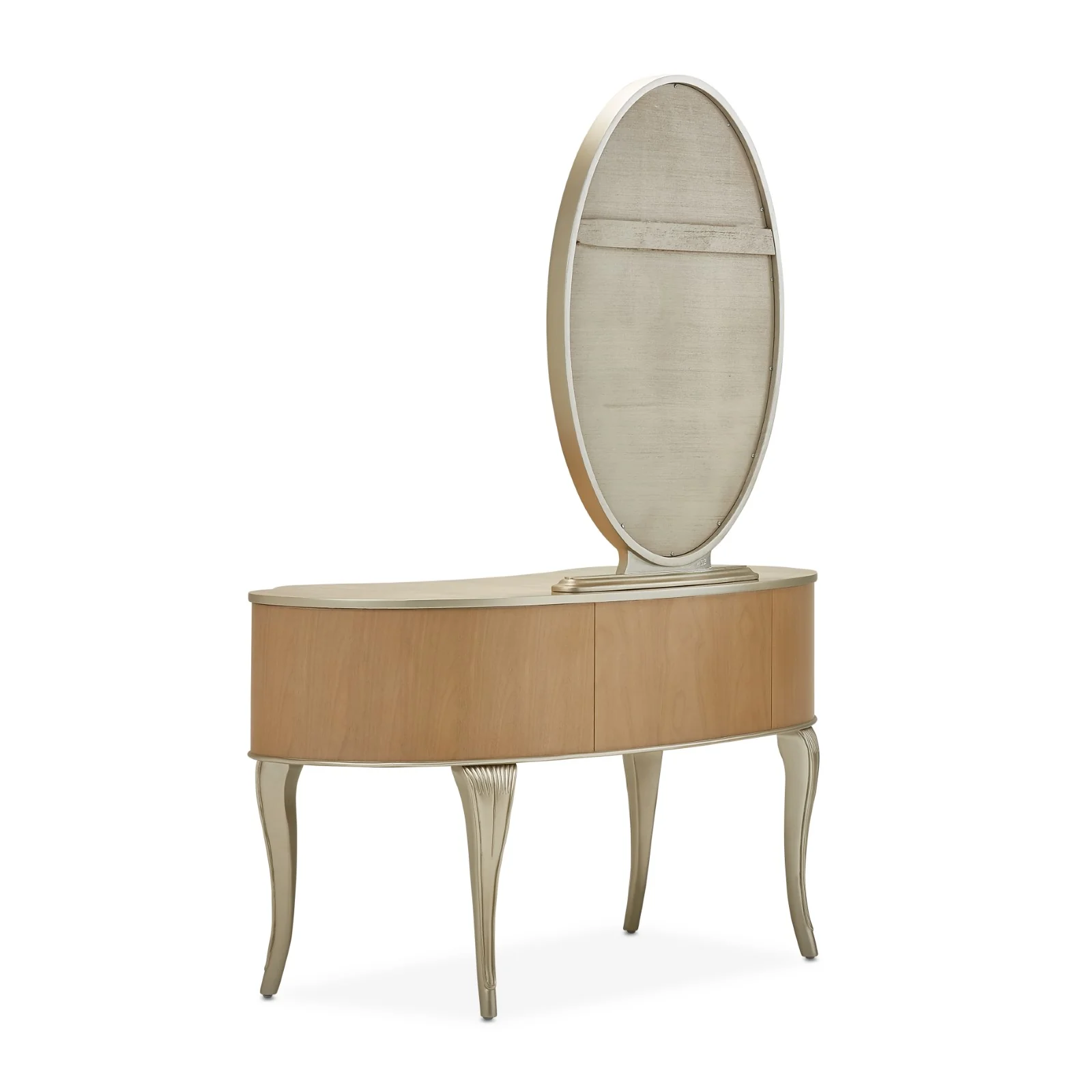 Michael Amini Villa Cherie Vanity with Mirror - Caramel - Image 6