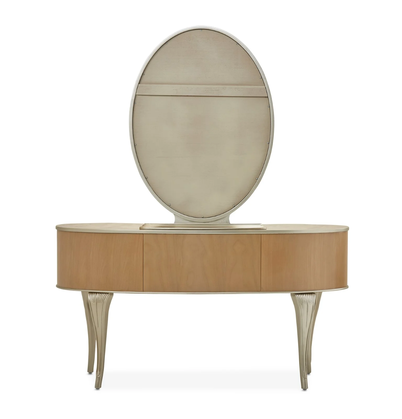 Michael Amini Villa Cherie Vanity with Mirror - Caramel - Image 7