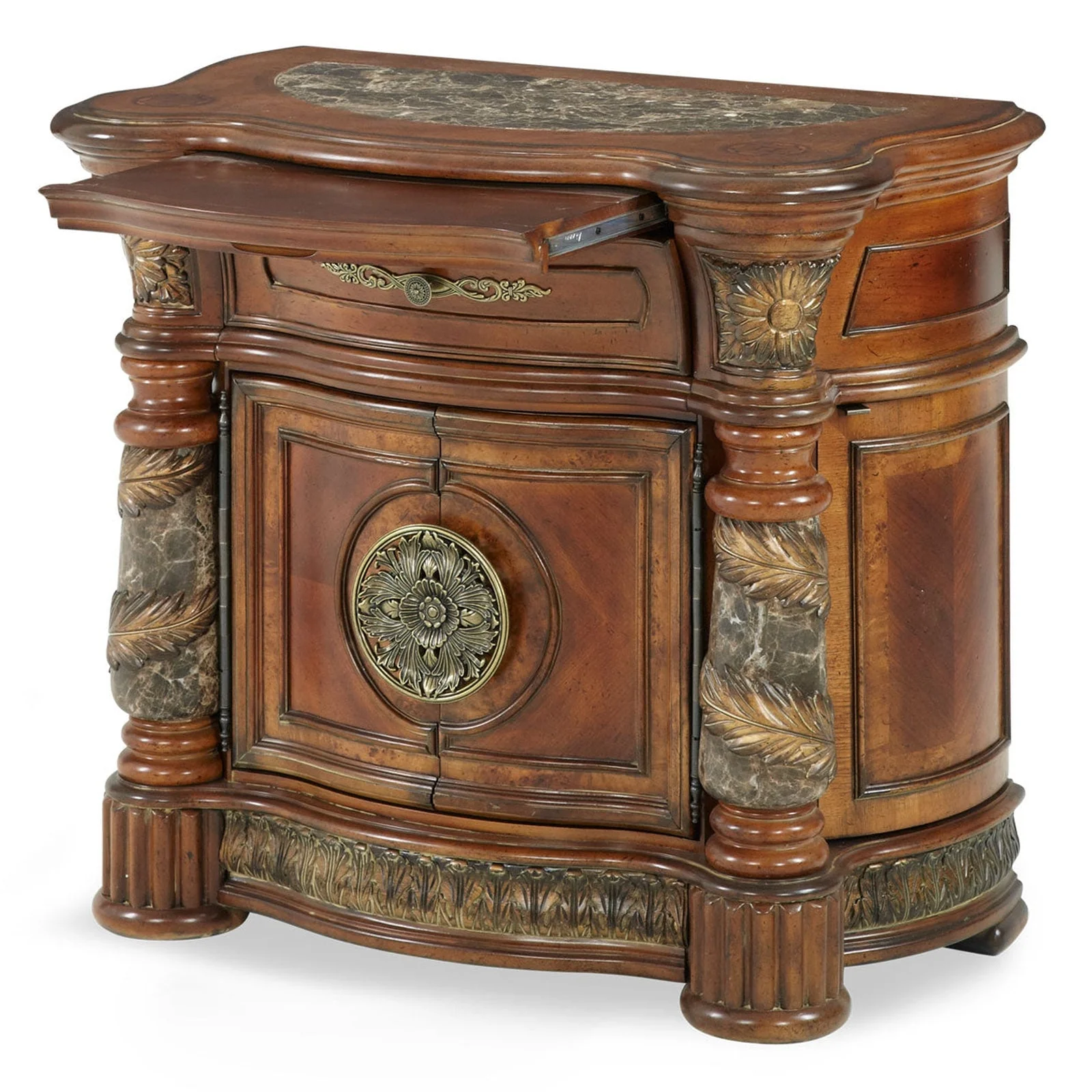 Michael Amini Villa Valencia Bedside Chest Nightstand - Image 2