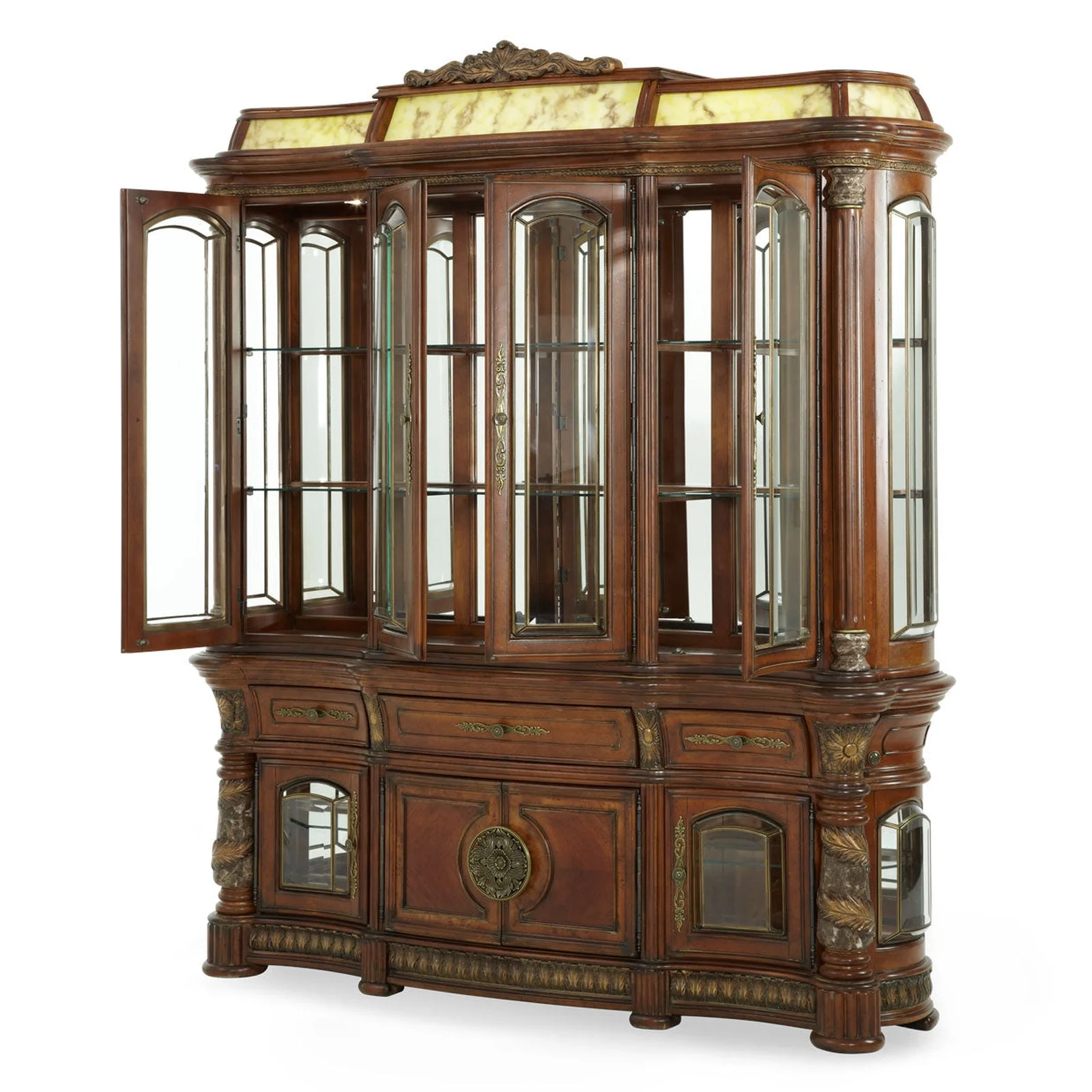 Michael Amini Villa Valencia China Buffet Display Cabinet - Image 2