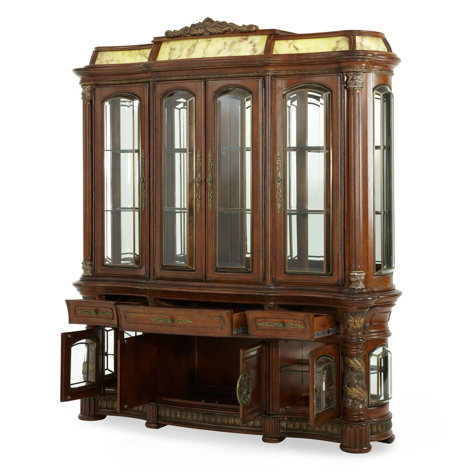 Michael Amini Villa Valencia China Buffet Display Cabinet - Image 3