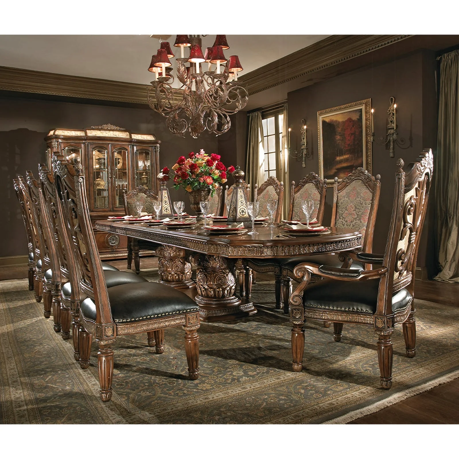 Michael Amini Villa Valencia China Buffet Display Cabinet - Image 6