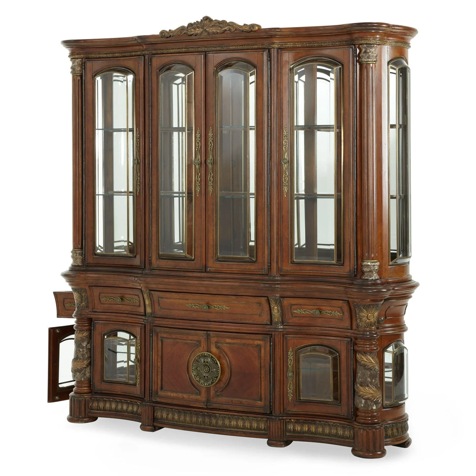 Michael Amini Villa Valencia China Buffet Display Cabinet - Image 9